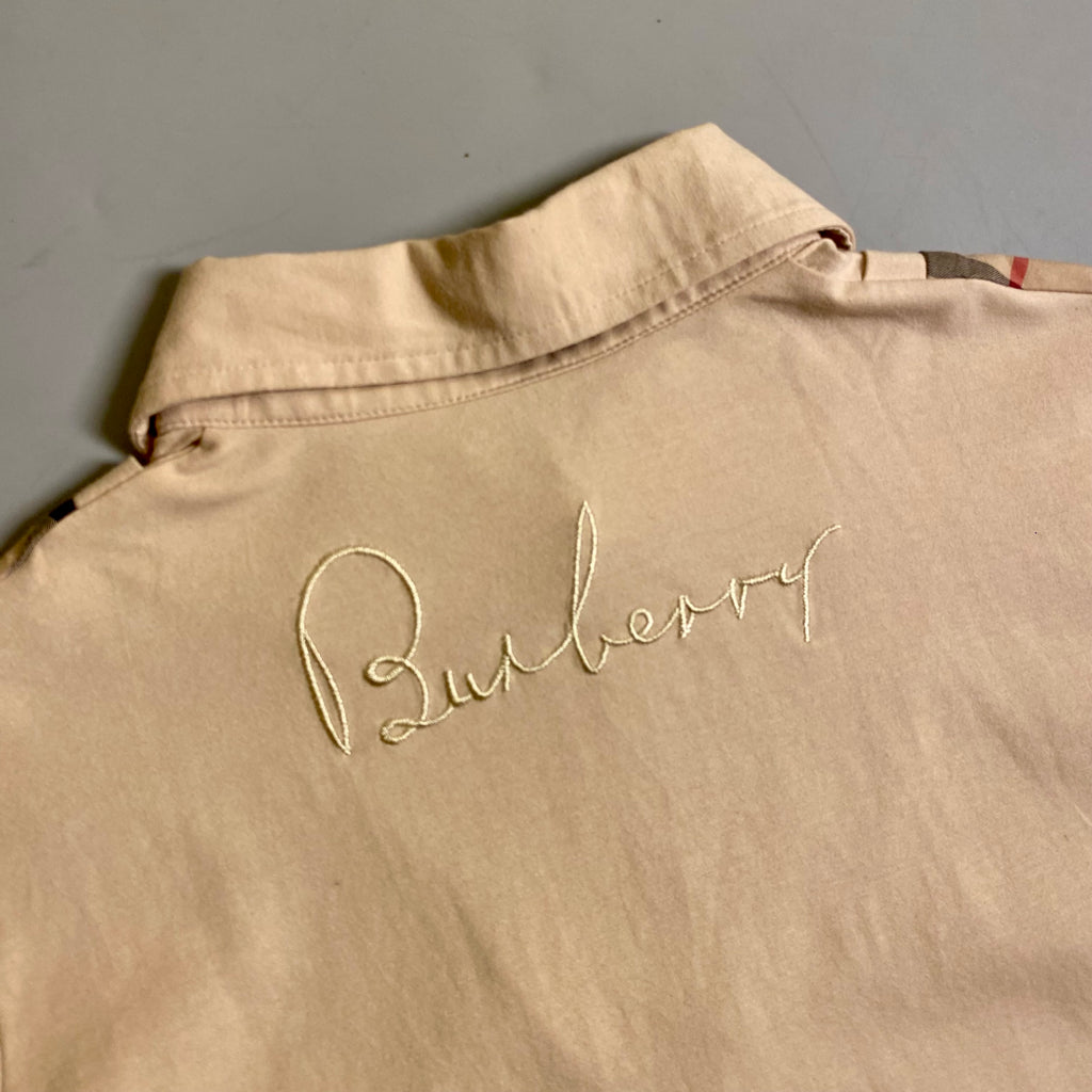 Vintage Burberry layered-look polo shirt