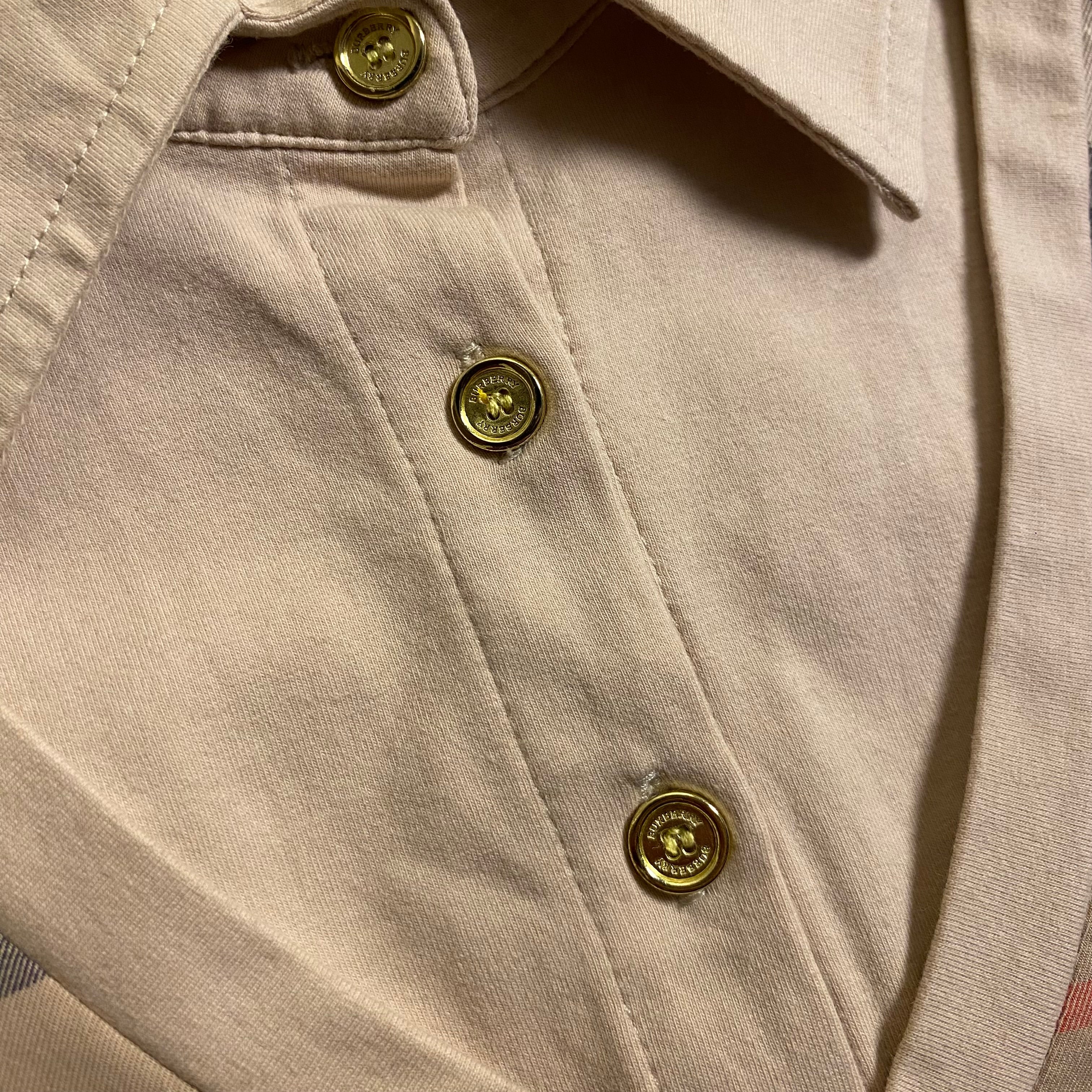 Vintage Burberry layered-look polo shirt
