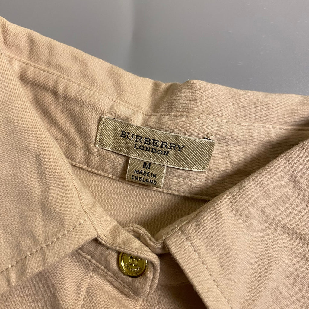 Vintage Burberry layered-look polo shirt