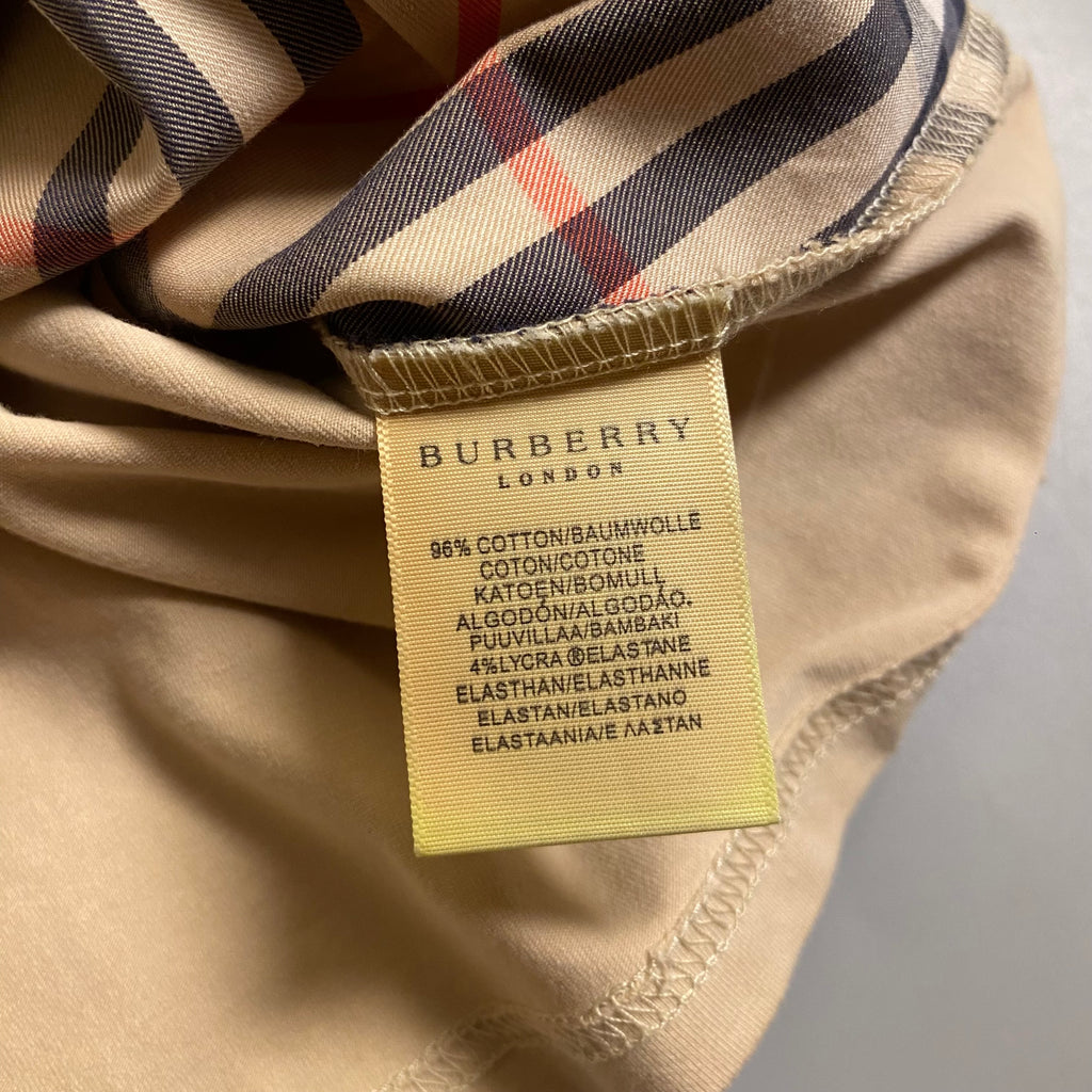 Vintage Burberry layered-look polo shirt
