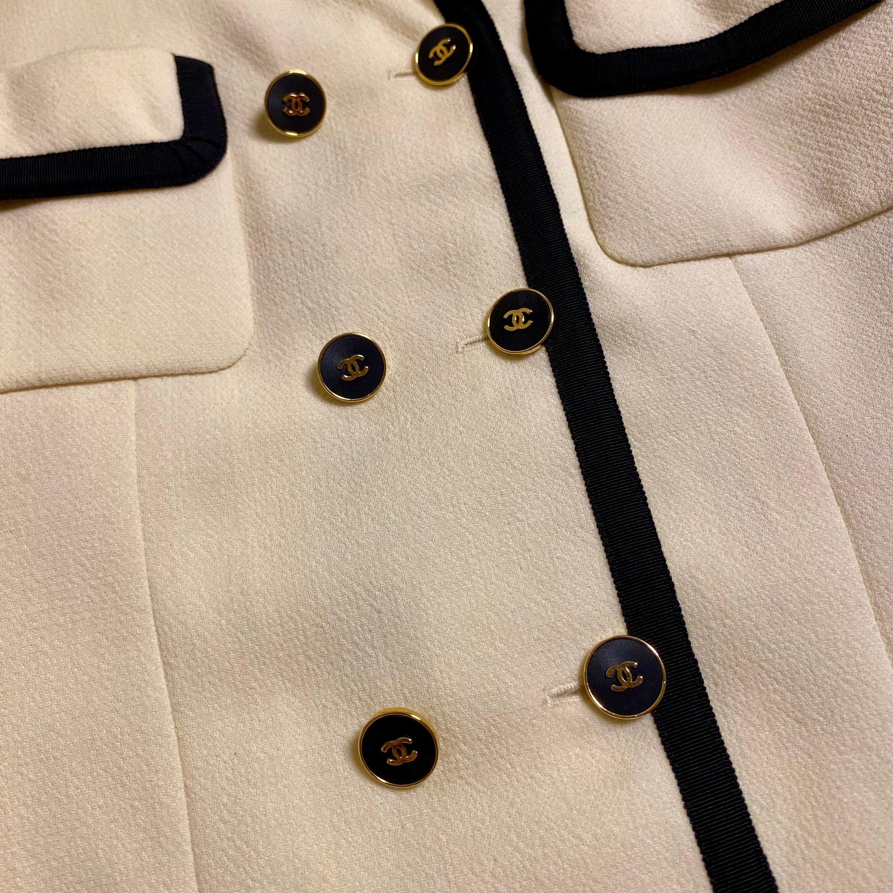 Chanel 1980s Wool Crepe Jacket