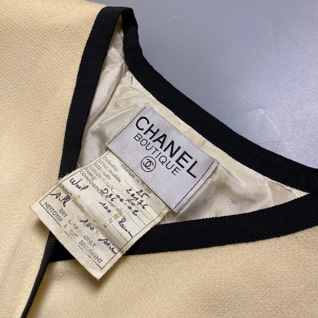 Chanel 1980s Wool Crepe Jacket