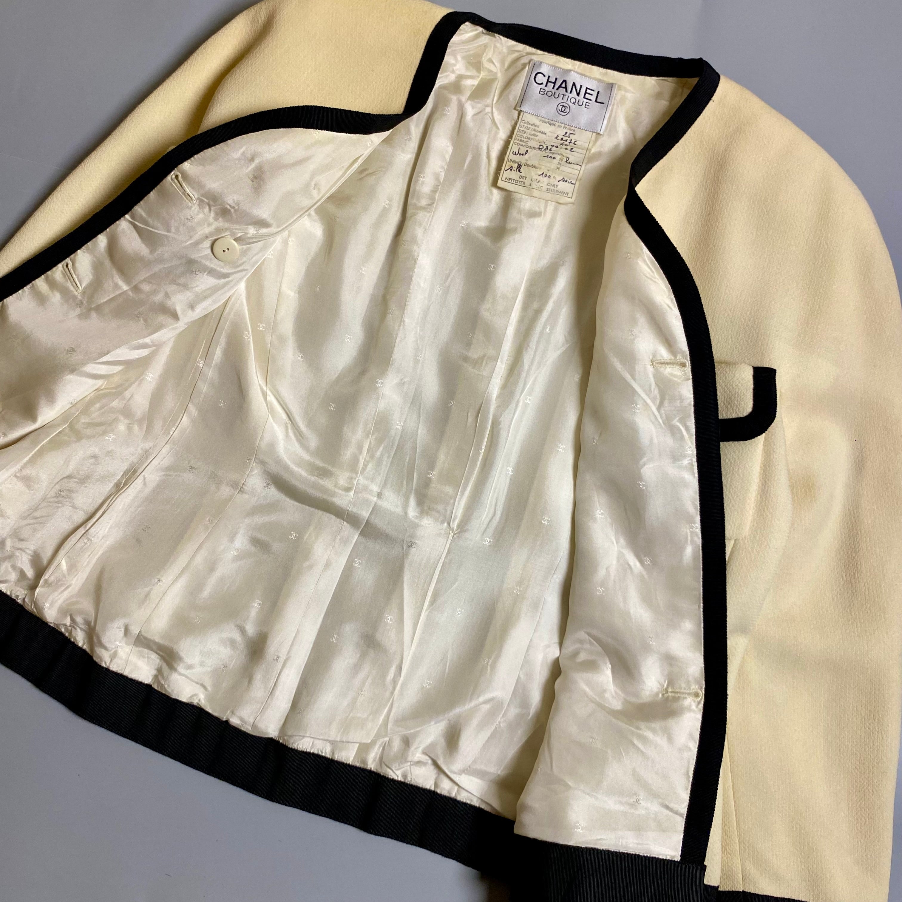Chanel 1980s Wool Crepe Jacket