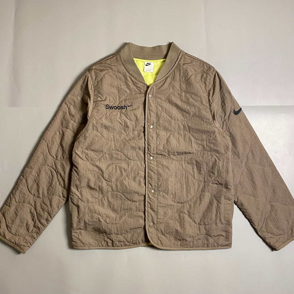 Nike NSW Swoosh Brown Men's Diamond Pattern Jacket