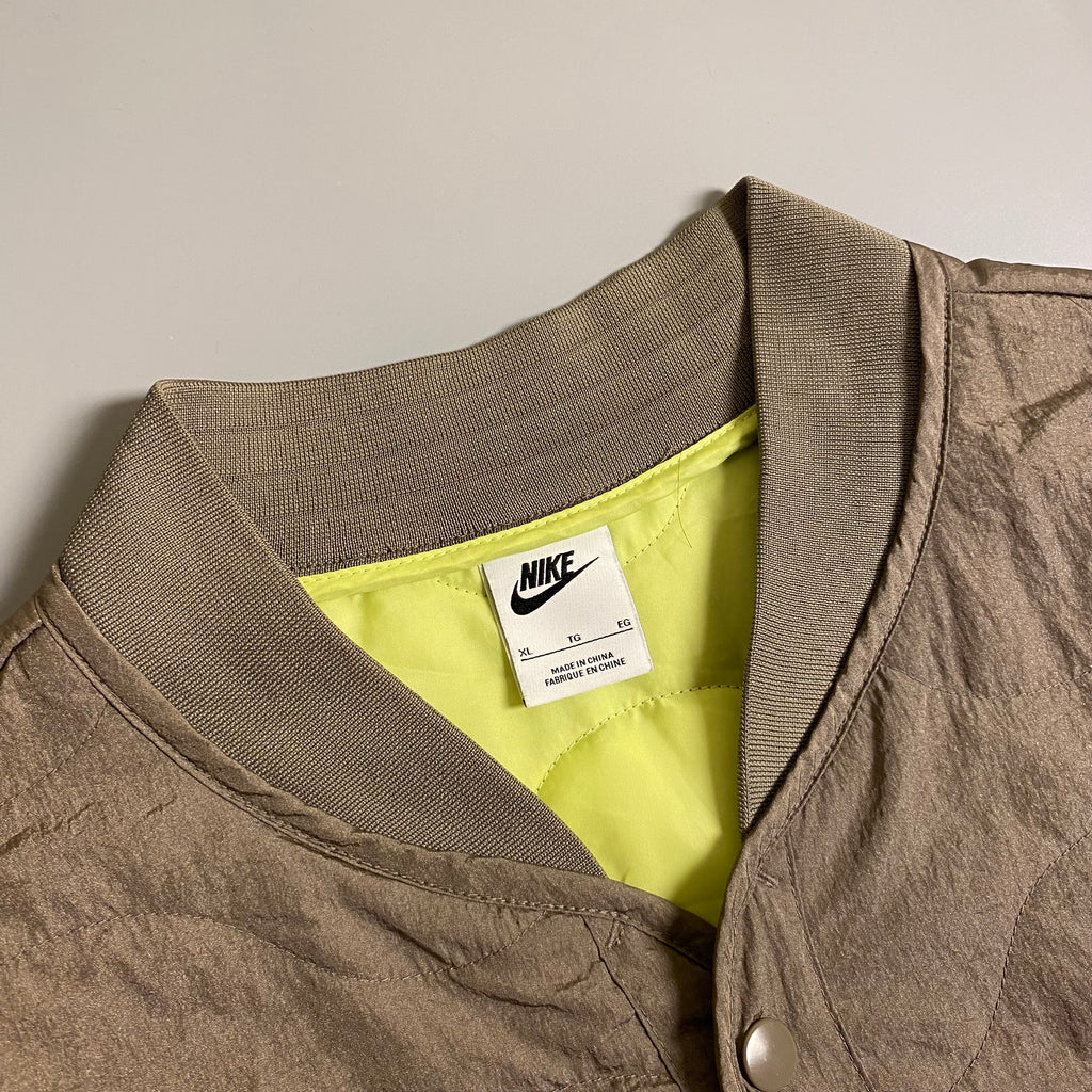 Nike NSW Swoosh Brown Men's Diamond Pattern Jacket