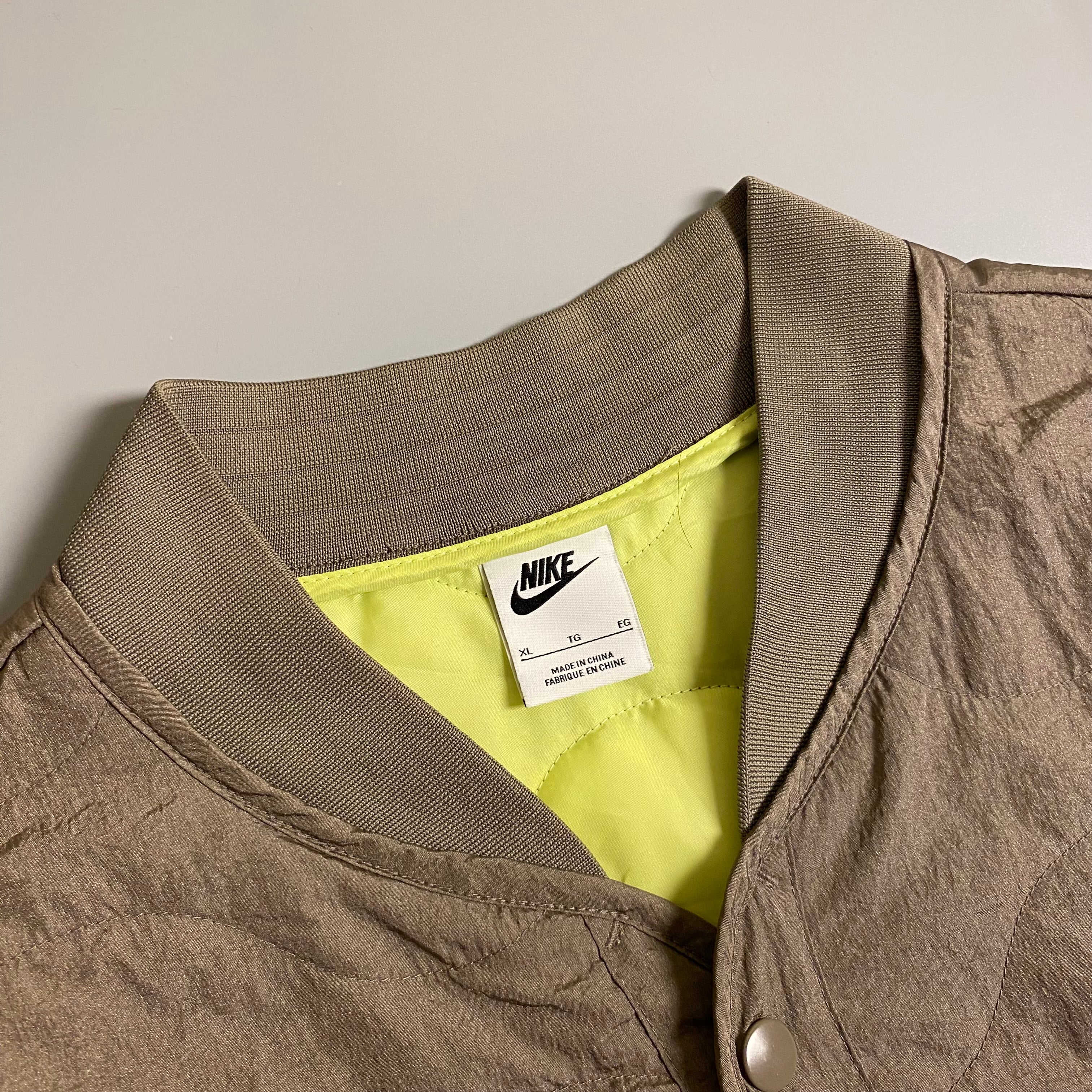 Nike NSW Swoosh Brown Men's Diamond Pattern Jacket