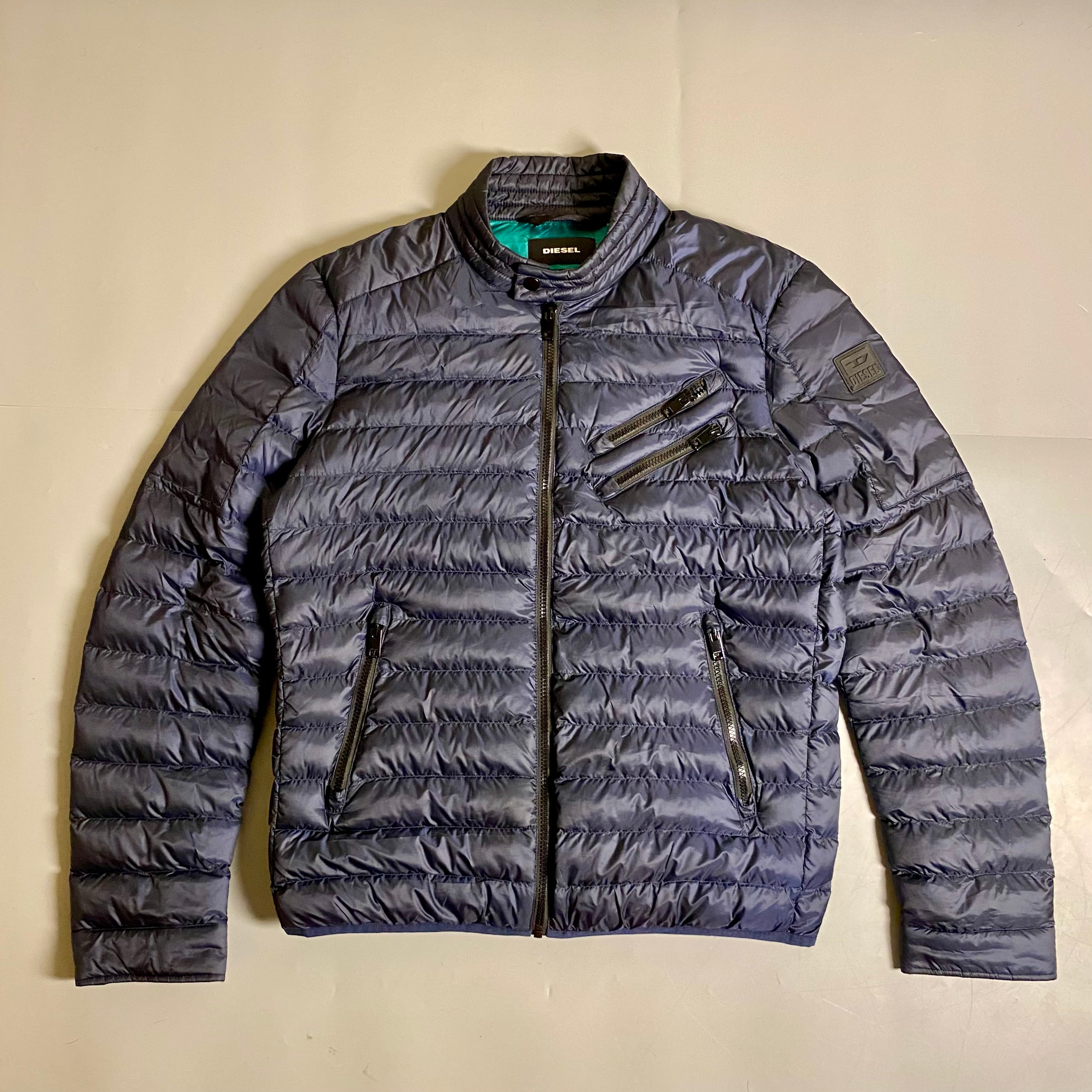 Diesel WDolmir Biker-Style Quilted Puffer Jacket