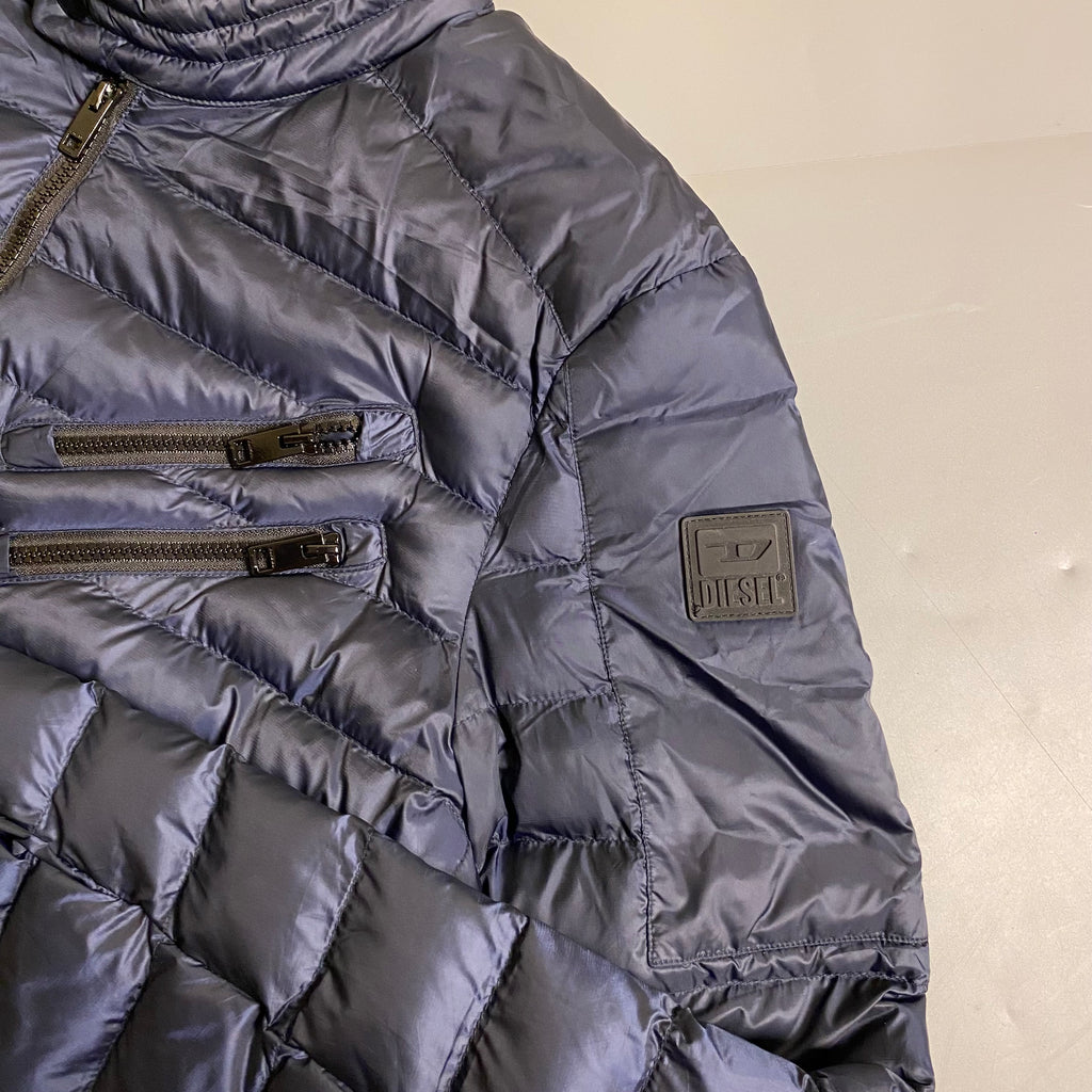 Diesel WDolmir Biker-Style Quilted Puffer Jacket