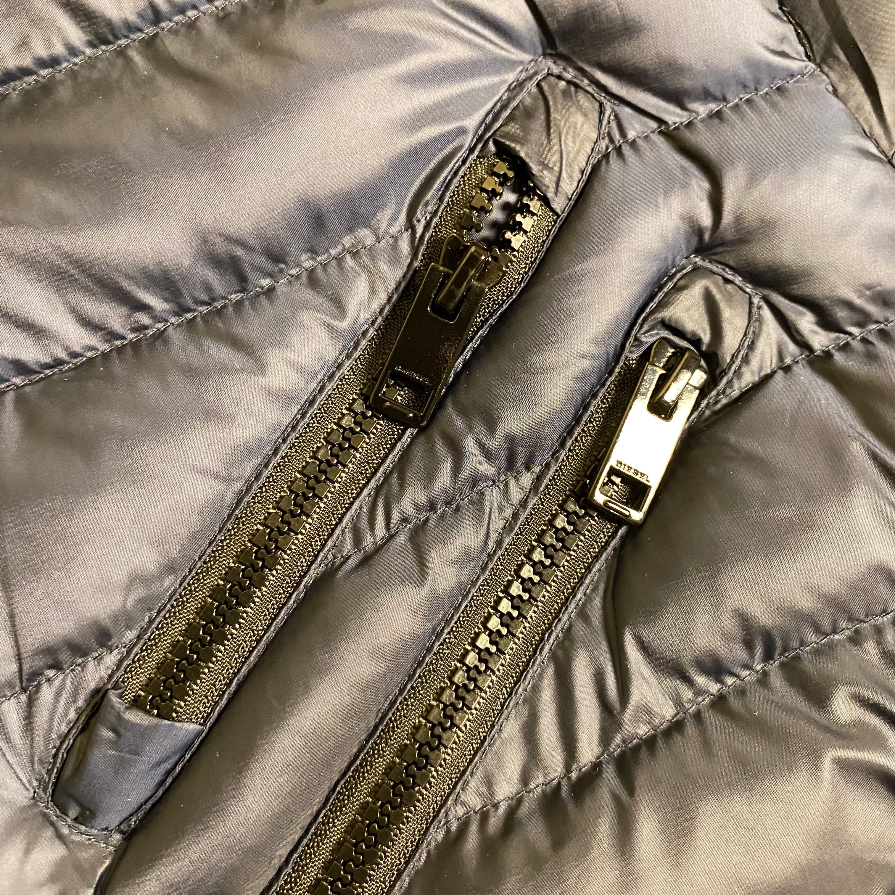 Diesel WDolmir Biker-Style Quilted Puffer Jacket