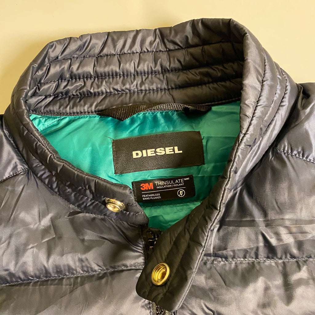 Diesel WDolmir Biker-Style Quilted Puffer Jacket