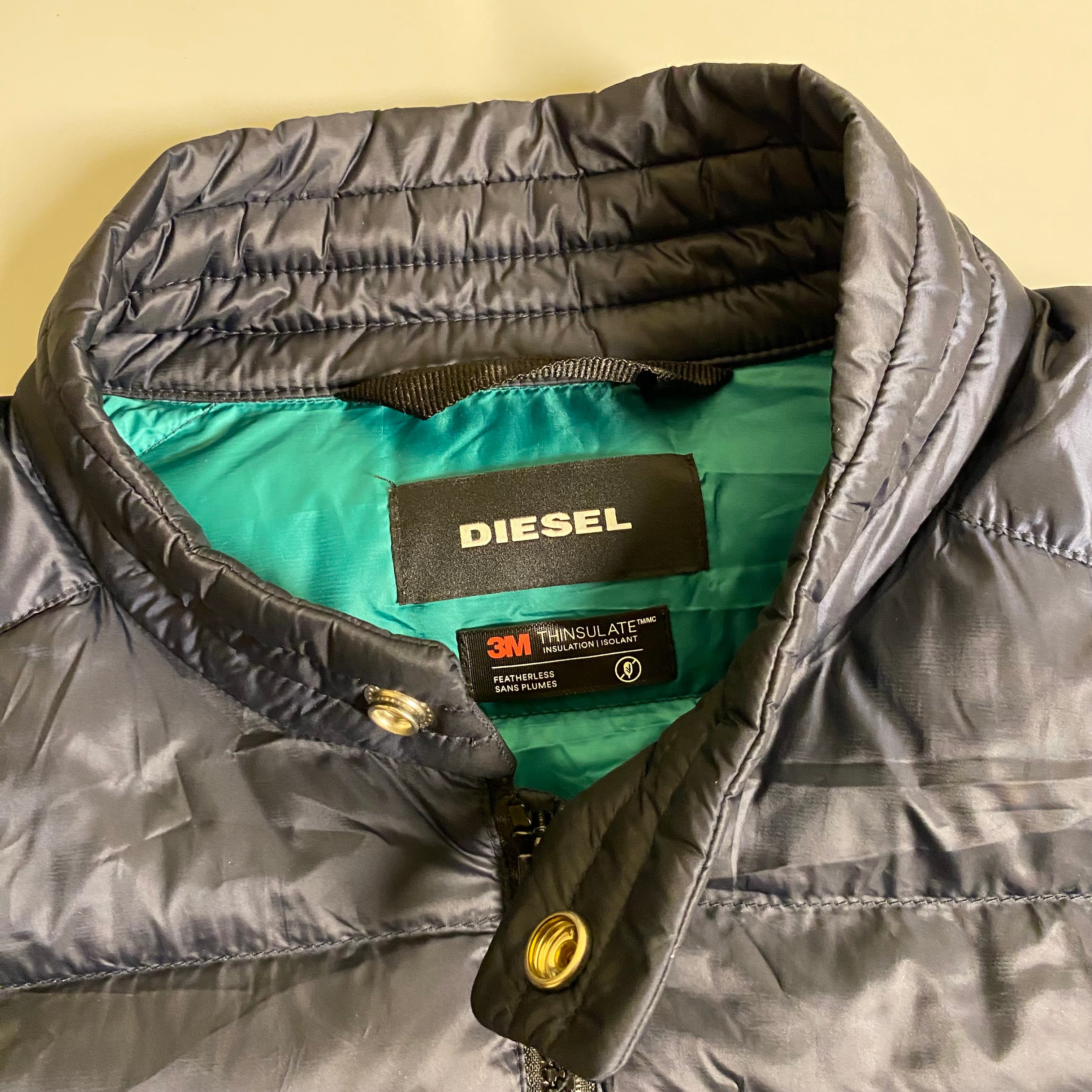 Diesel WDolmir Biker-Style Quilted Puffer Jacket