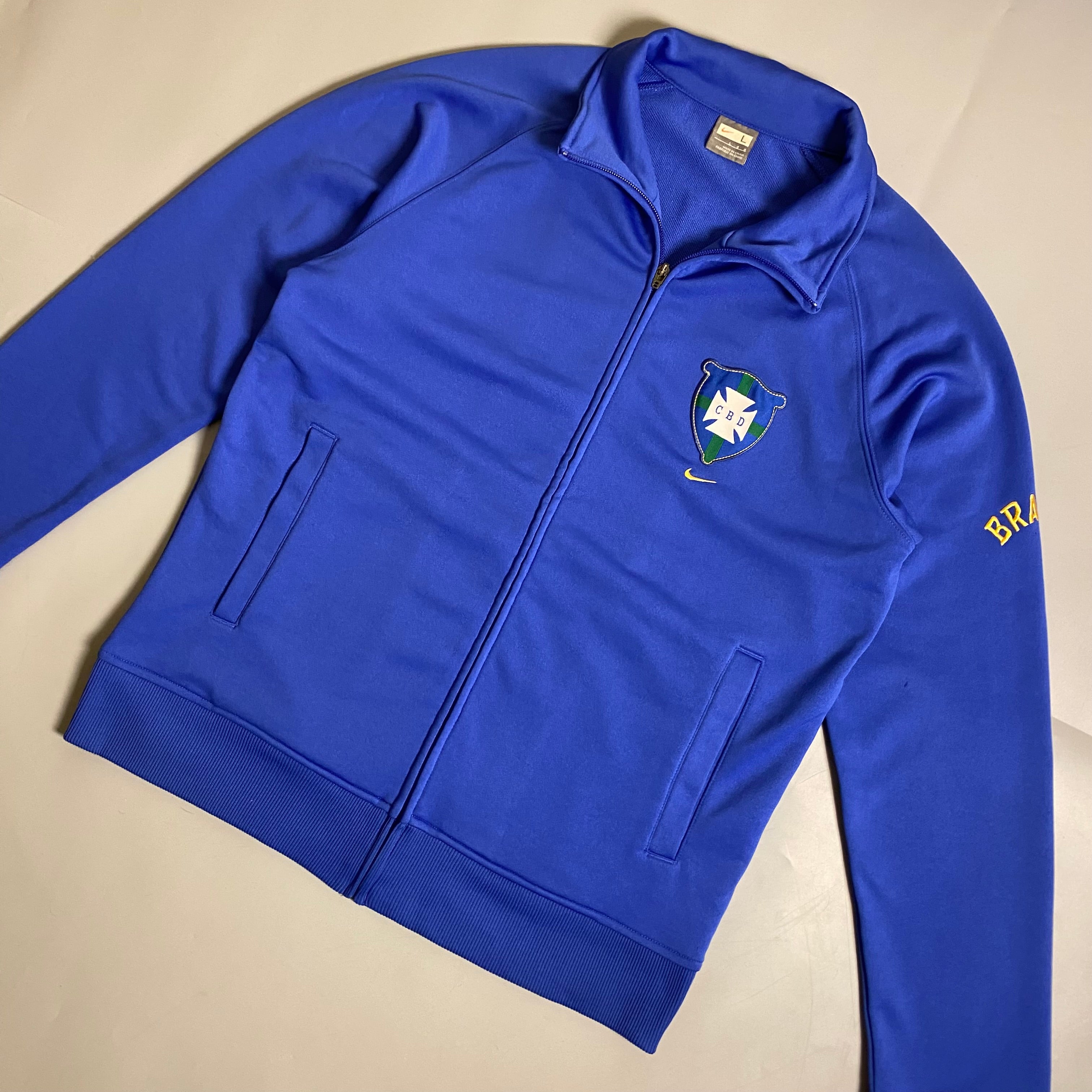 Y2K Nike x Brasil Swoosh Blue Track Jacket