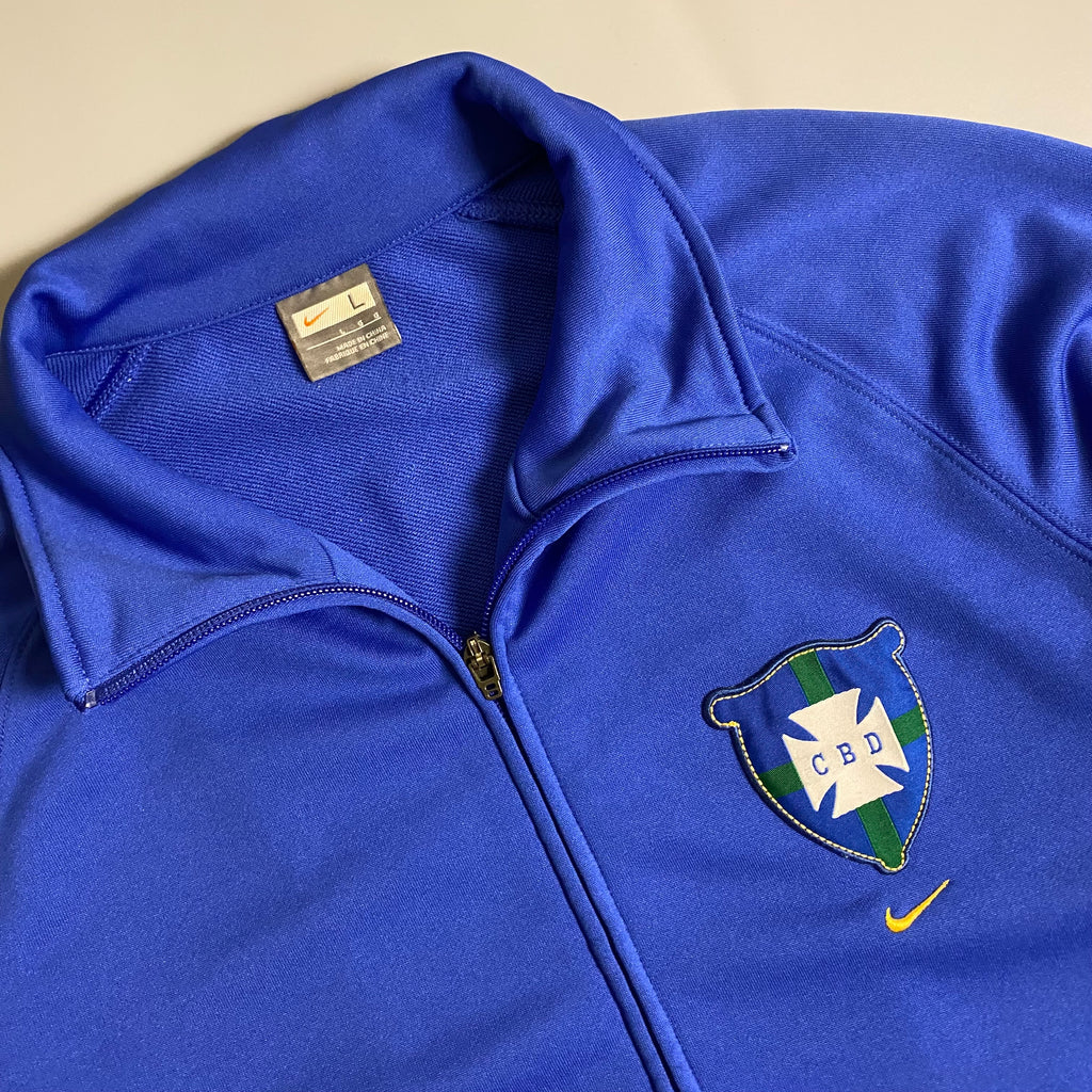 Y2K Nike x Brasil Swoosh Blue Track Jacket