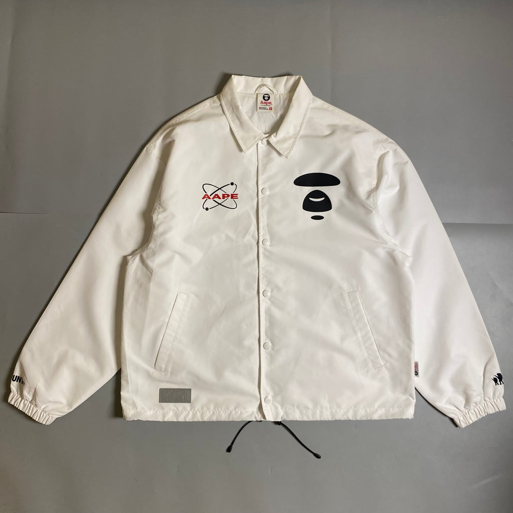 AAPE by A Bathing Ape Lightweight Coach Jacket in white