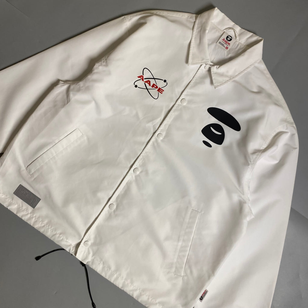 AAPE by A Bathing Ape Lightweight Coach Jacket in white
