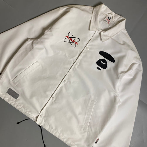 AAPE by A Bathing Ape Lightweight Coach Jacket in white