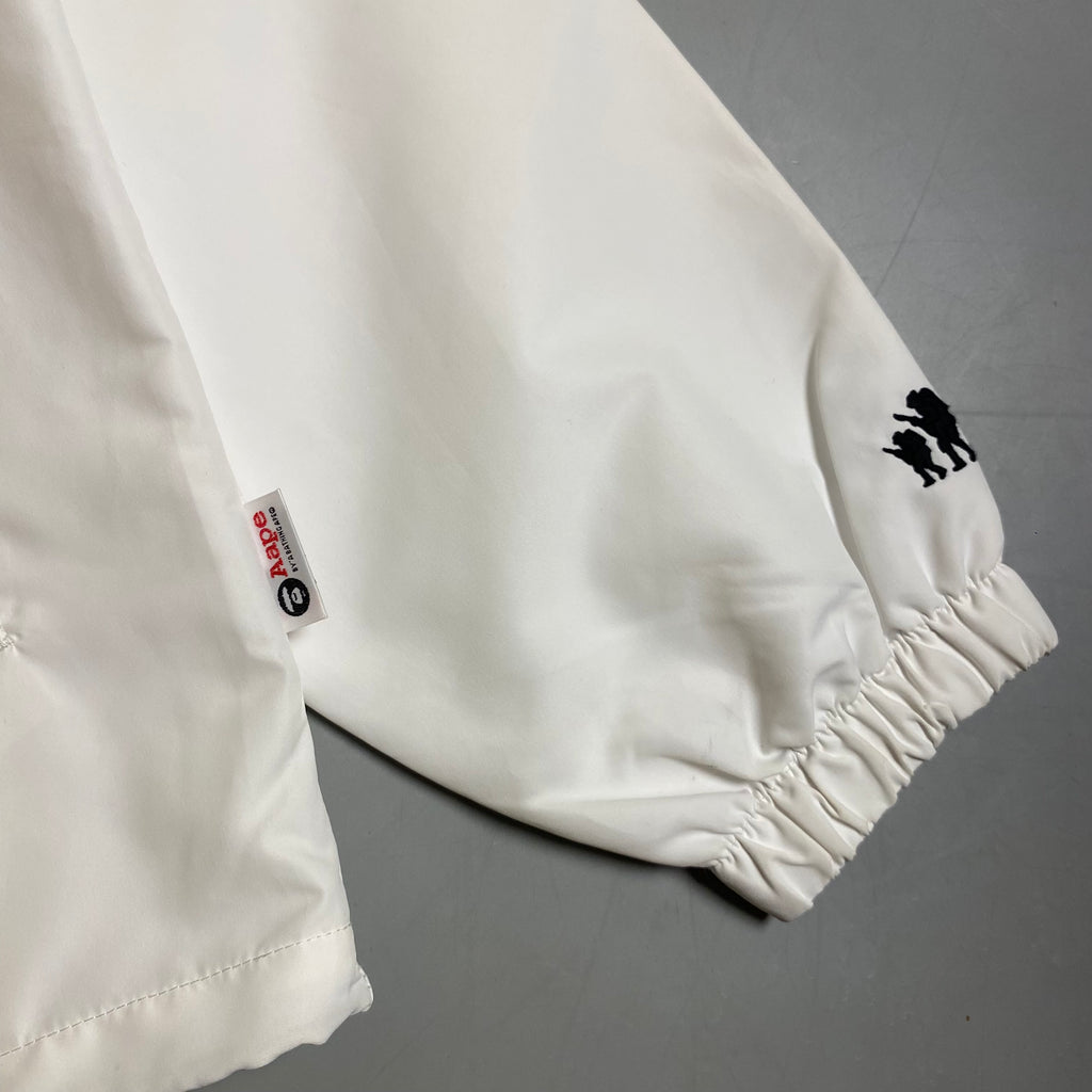AAPE by A Bathing Ape Lightweight Coach Jacket in white