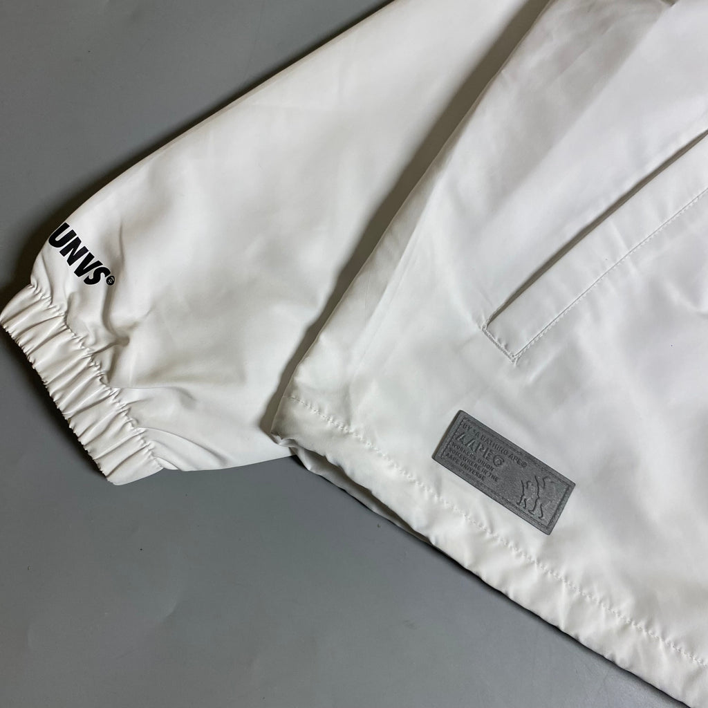 AAPE by A Bathing Ape Lightweight Coach Jacket in white