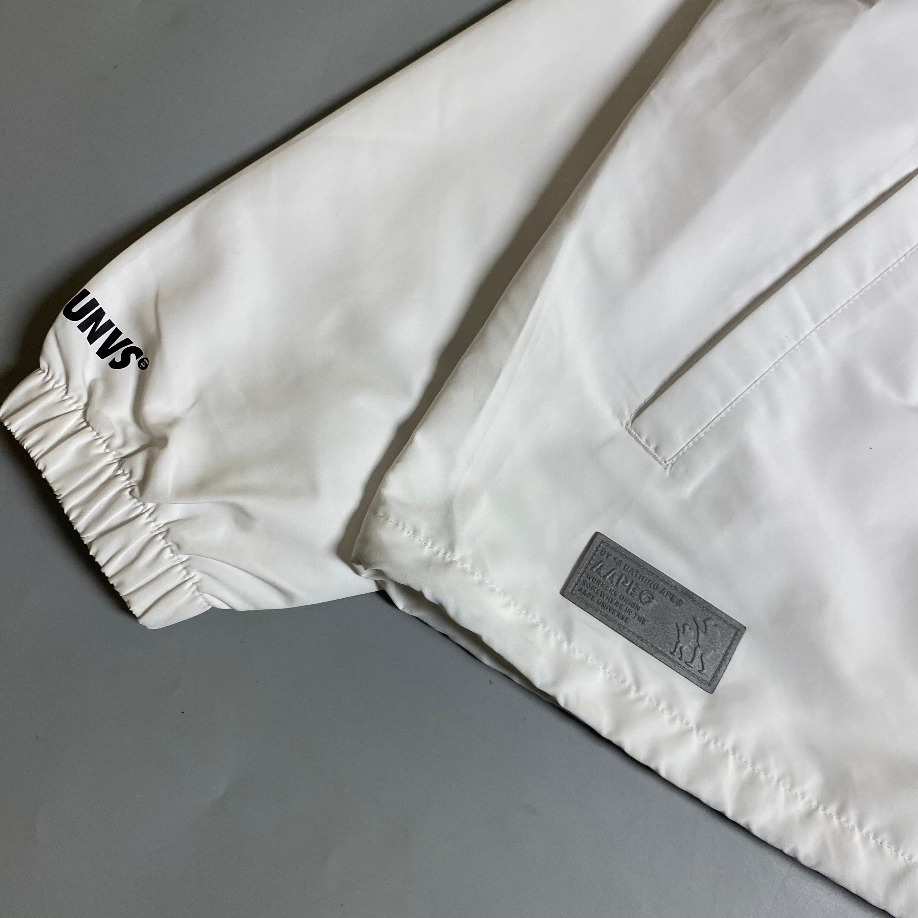 AAPE by A Bathing Ape Lightweight Coach Jacket in white