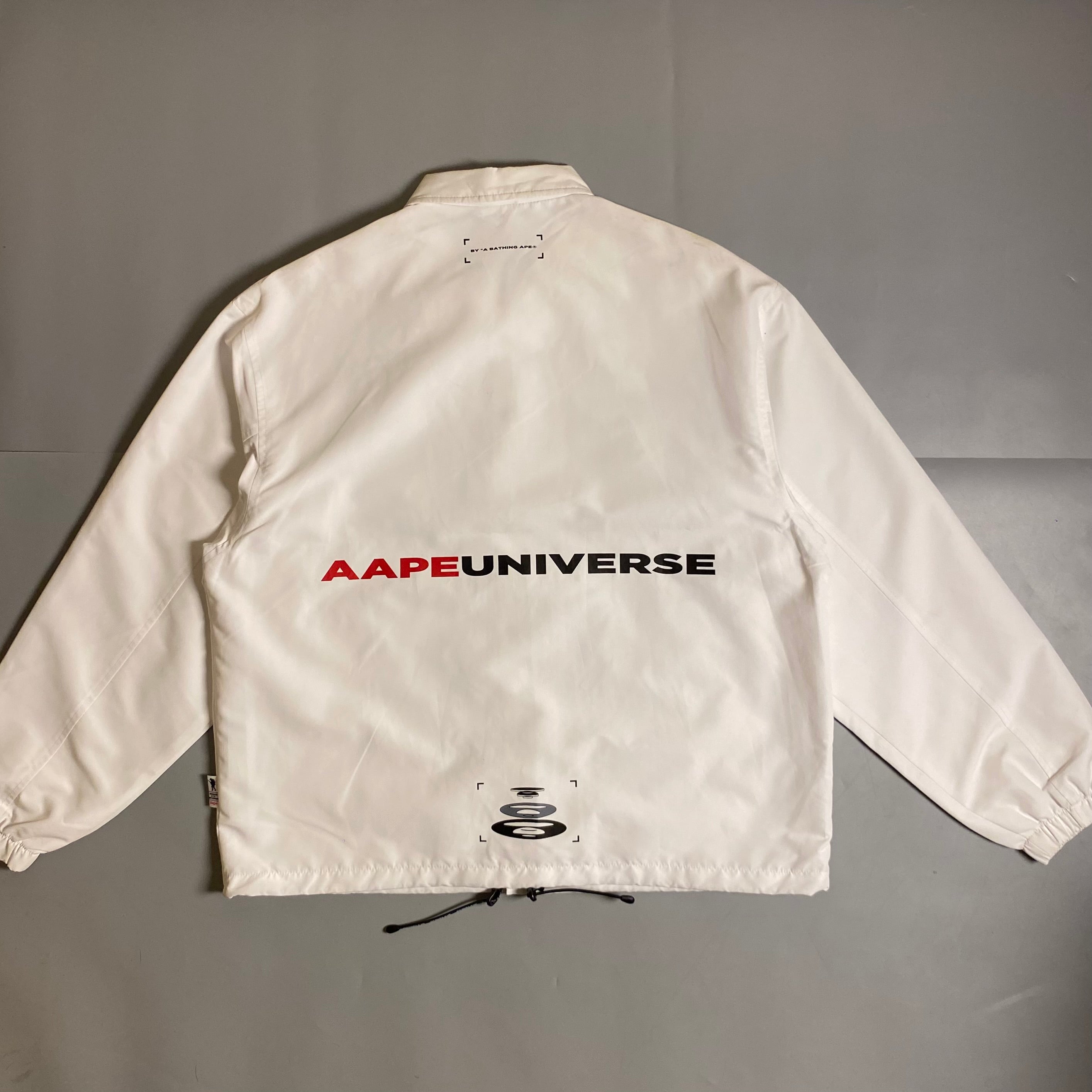 AAPE by A Bathing Ape Lightweight Coach Jacket in white