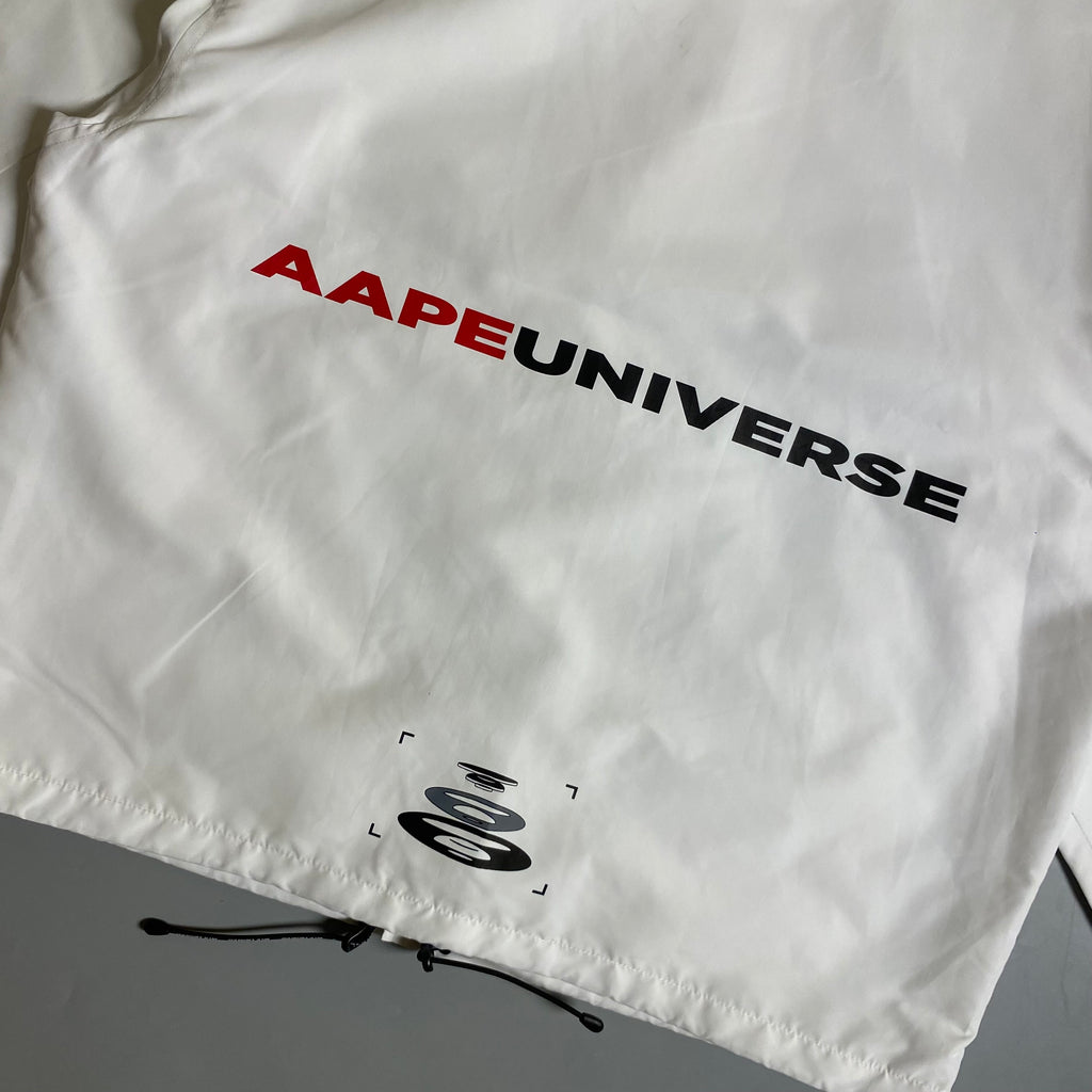 AAPE by A Bathing Ape Lightweight Coach Jacket in white