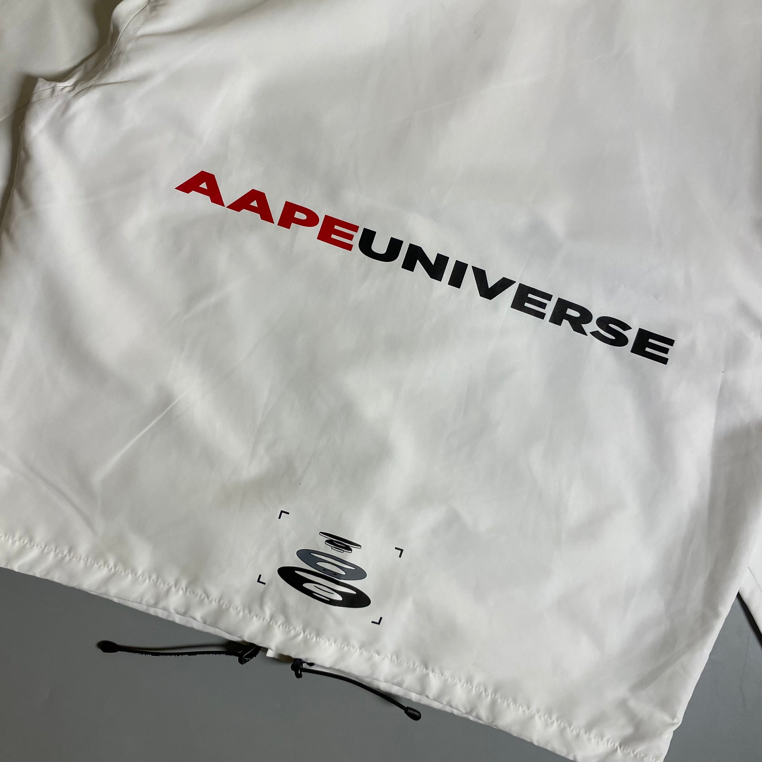 AAPE by A Bathing Ape Lightweight Coach Jacket in white