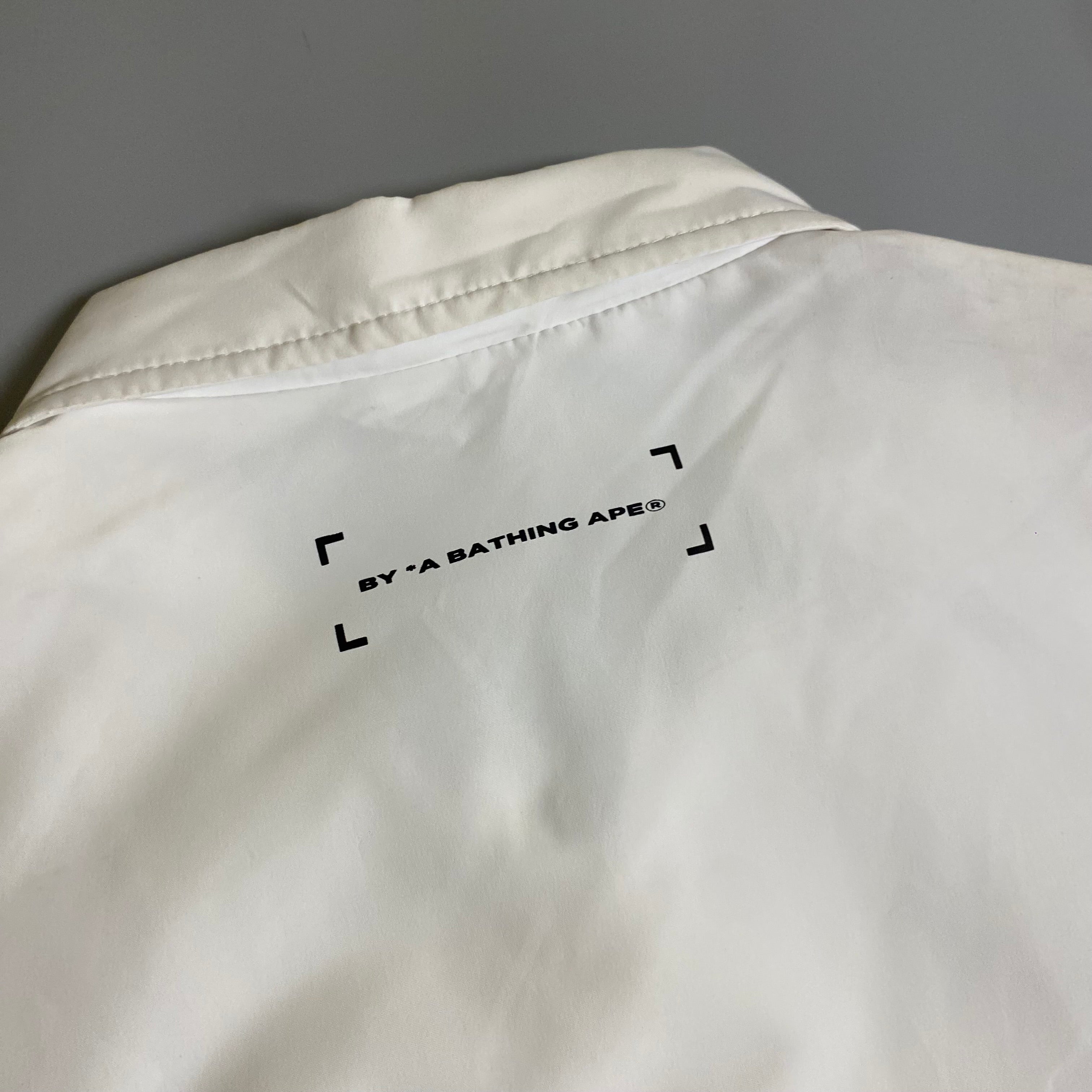 AAPE by A Bathing Ape Lightweight Coach Jacket in white