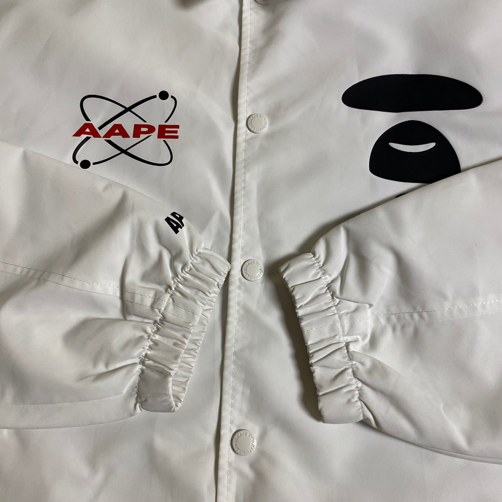 AAPE by A Bathing Ape Lightweight Coach Jacket in white
