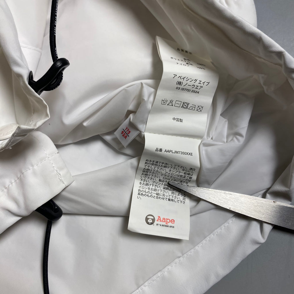 AAPE by A Bathing Ape Lightweight Coach Jacket in white