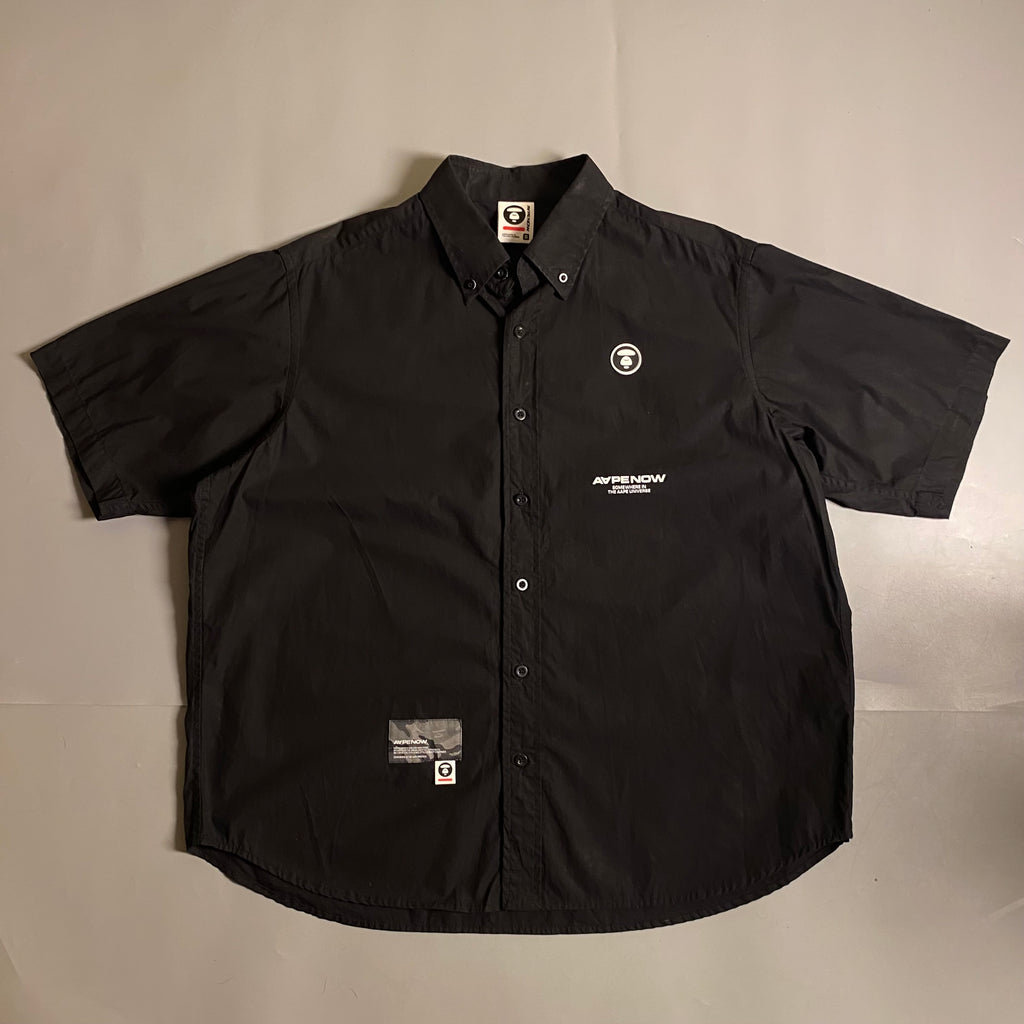 AAPE BY *A BATHING APE® logo-appliqué short-sleeve shirt
