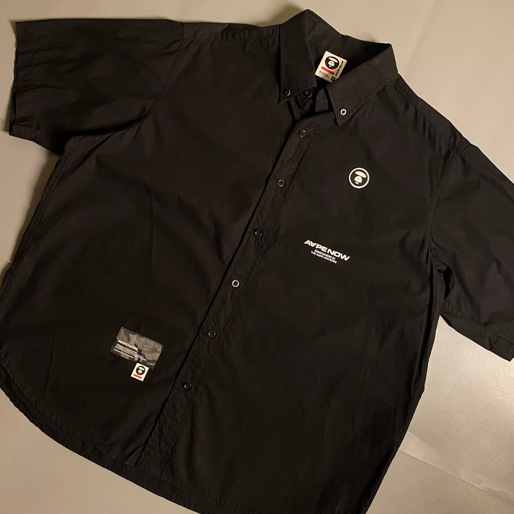 AAPE BY *A BATHING APE® logo-appliqué short-sleeve shirt