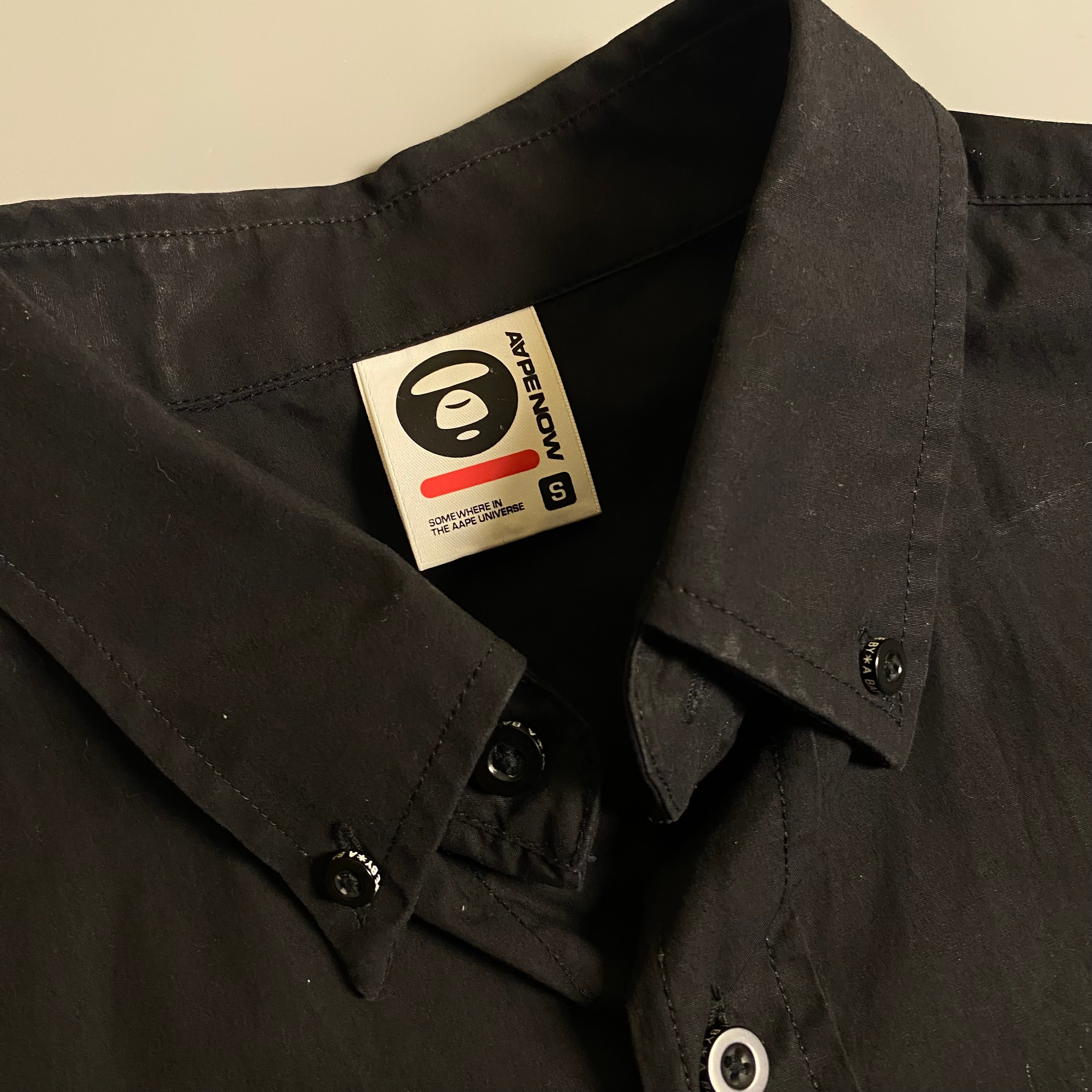 AAPE BY *A BATHING APE® logo-appliqué short-sleeve shirt