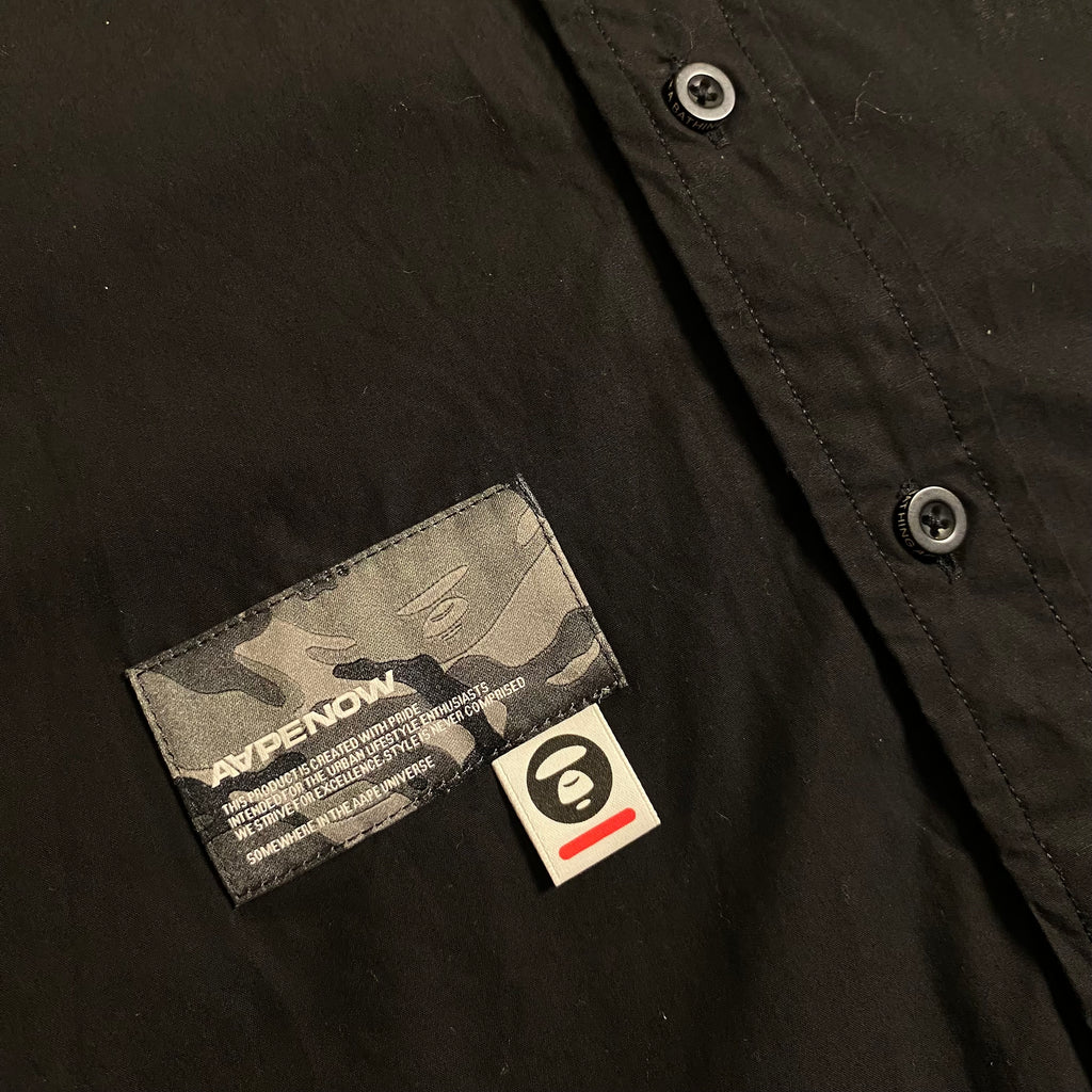 AAPE BY *A BATHING APE® logo-appliqué short-sleeve shirt