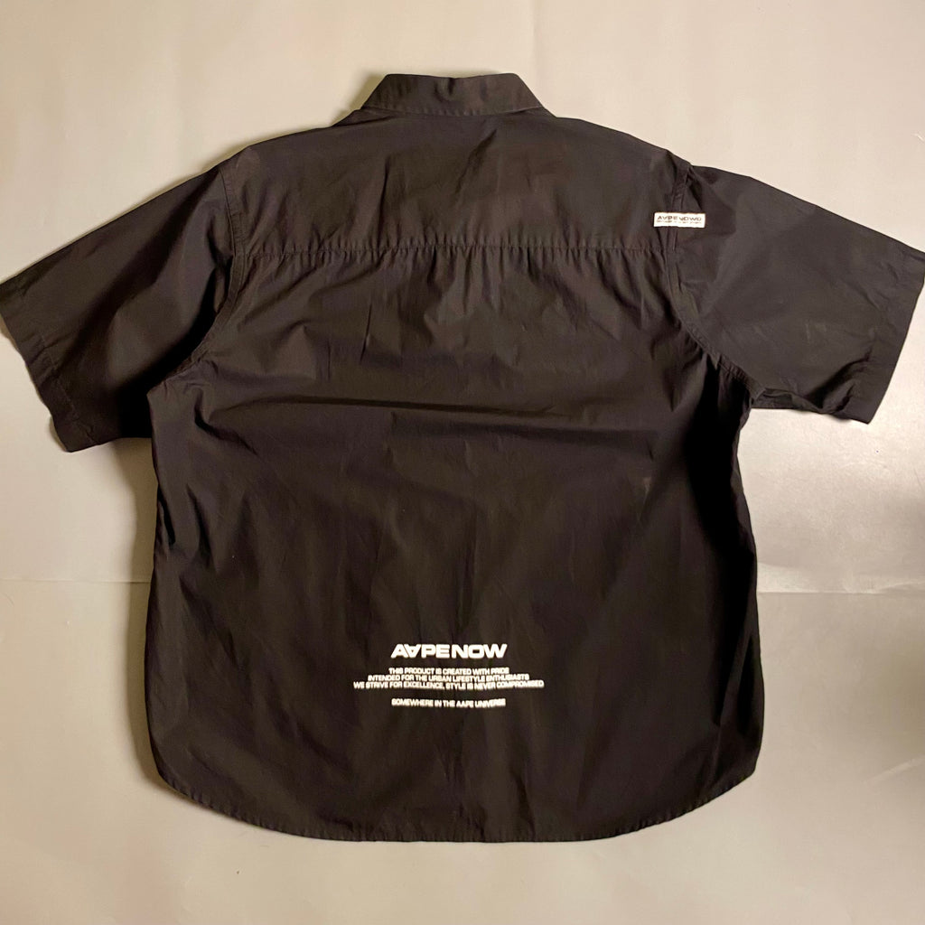 AAPE BY *A BATHING APE® logo-appliqué short-sleeve shirt