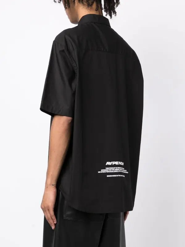 AAPE BY *A BATHING APE® logo-appliqué short-sleeve shirt