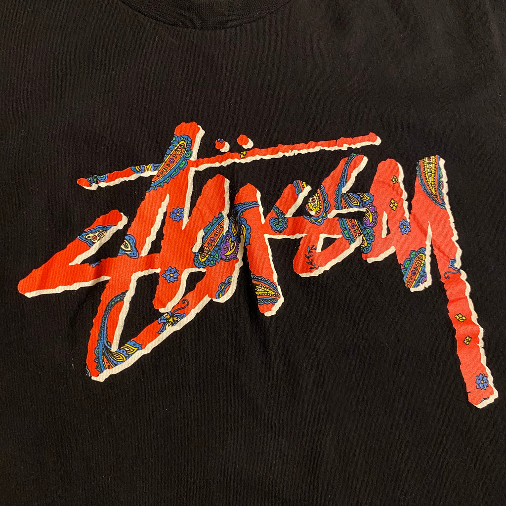 Stussy Paisley Stock Logo T-Shirt