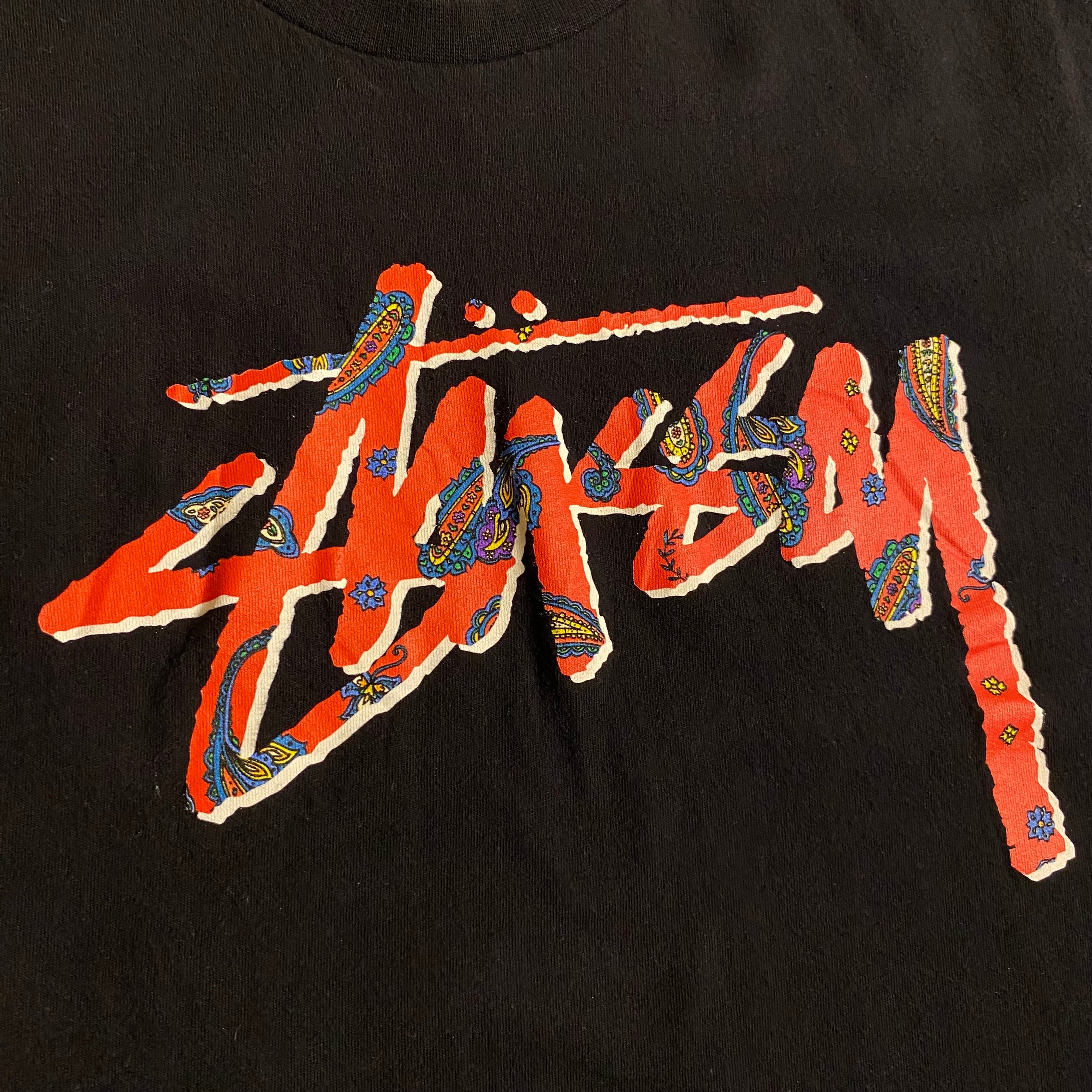 Stussy Paisley Stock Logo T-Shirt