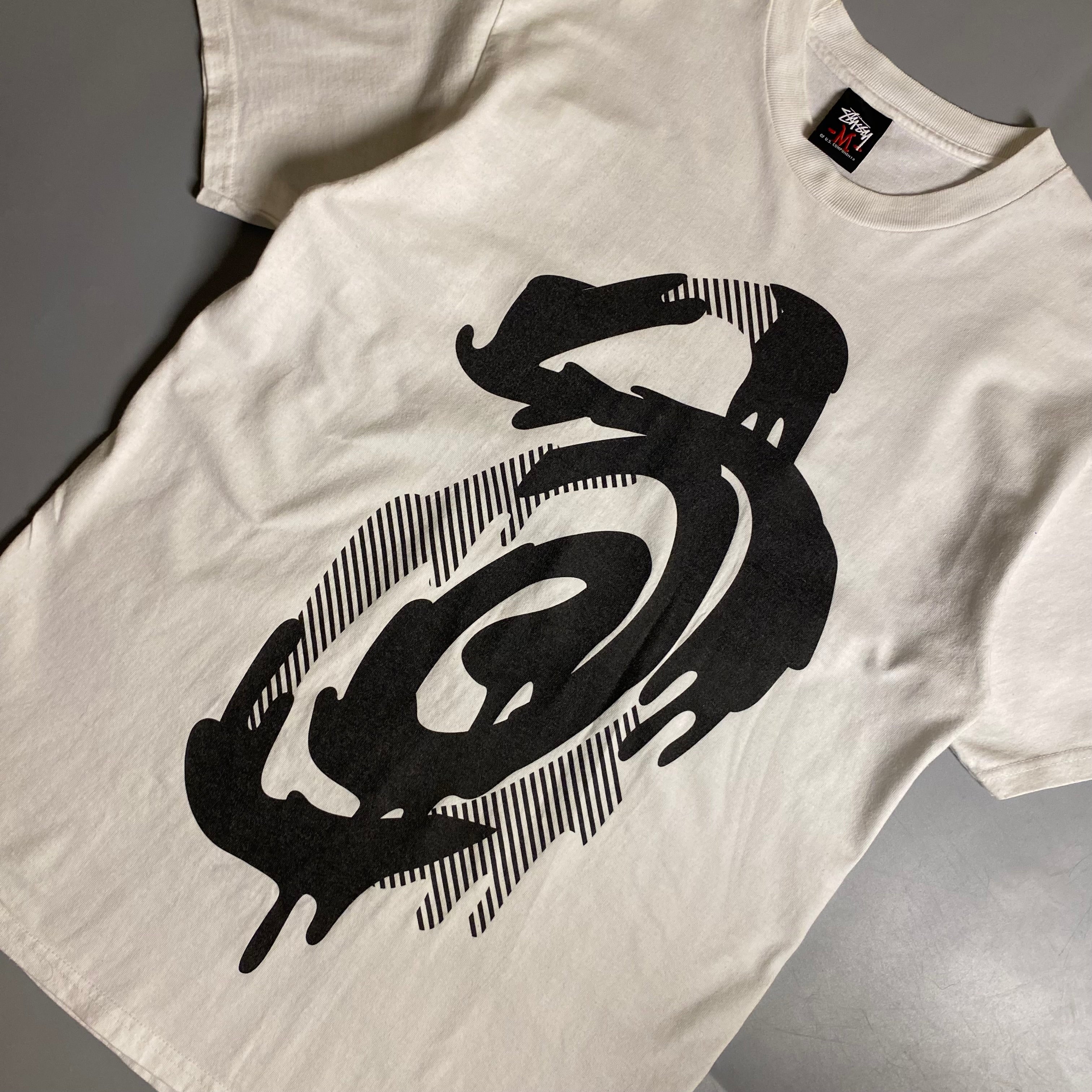 Vintage white Stussy "Radio Were Dope" T-shirt