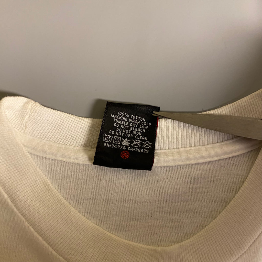 Vintage white Stussy "Radio Were Dope" T-shirt