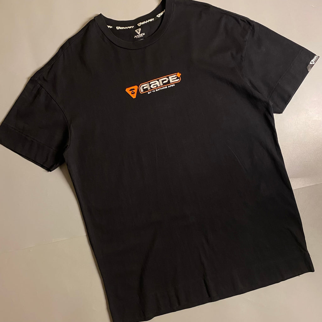 AAPE PLUS line by A Bathing Ape (AAPE) black graphic T-shirt
