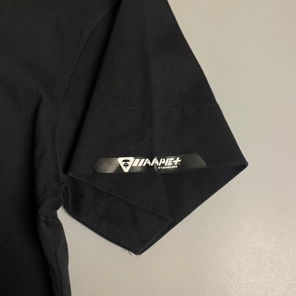 AAPE PLUS line by A Bathing Ape (AAPE) black graphic T-shirt