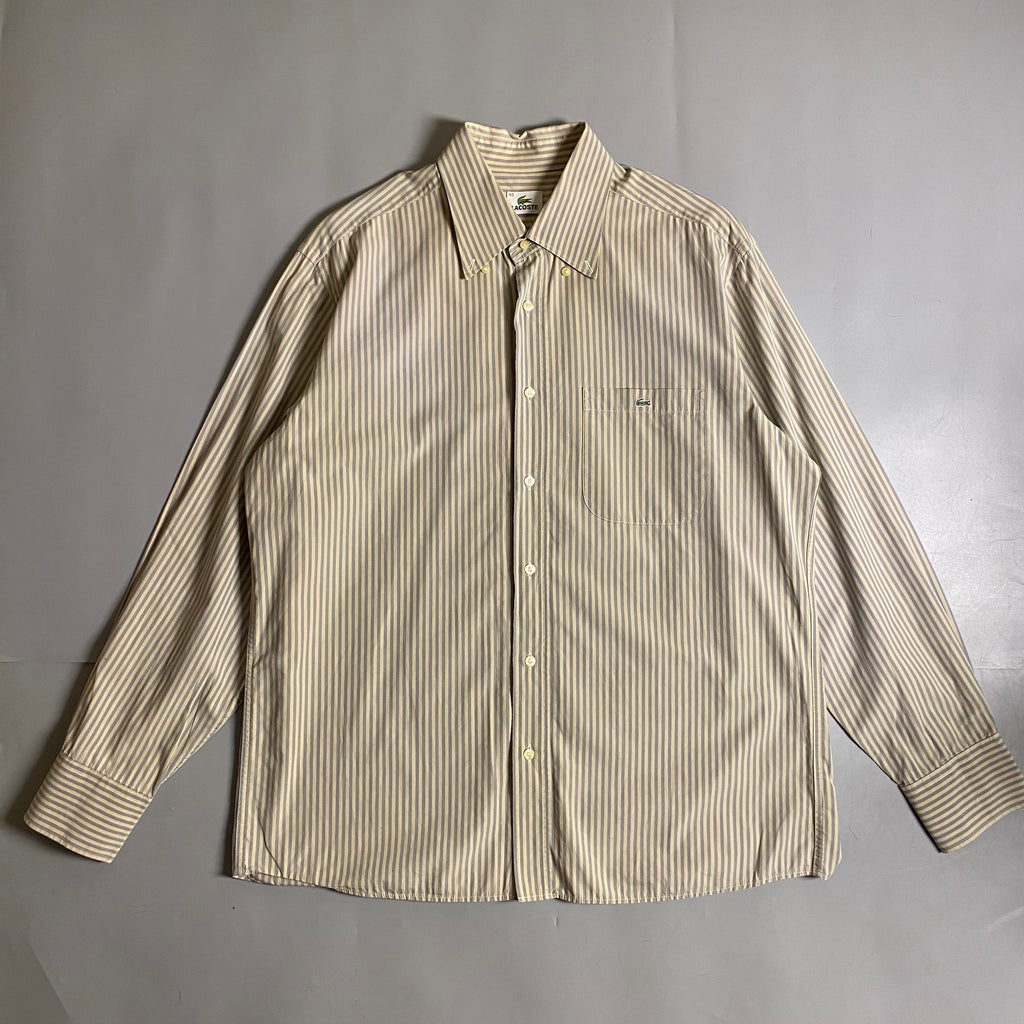 Lacoste Striped Button Down Long Sleeve