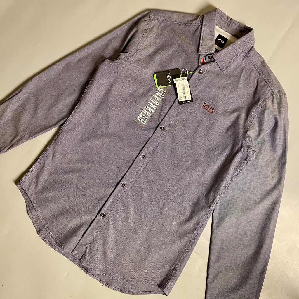 BOSS Hugoboss Menswear Biado Regular Fit Stretch Button Down Long Sleeve