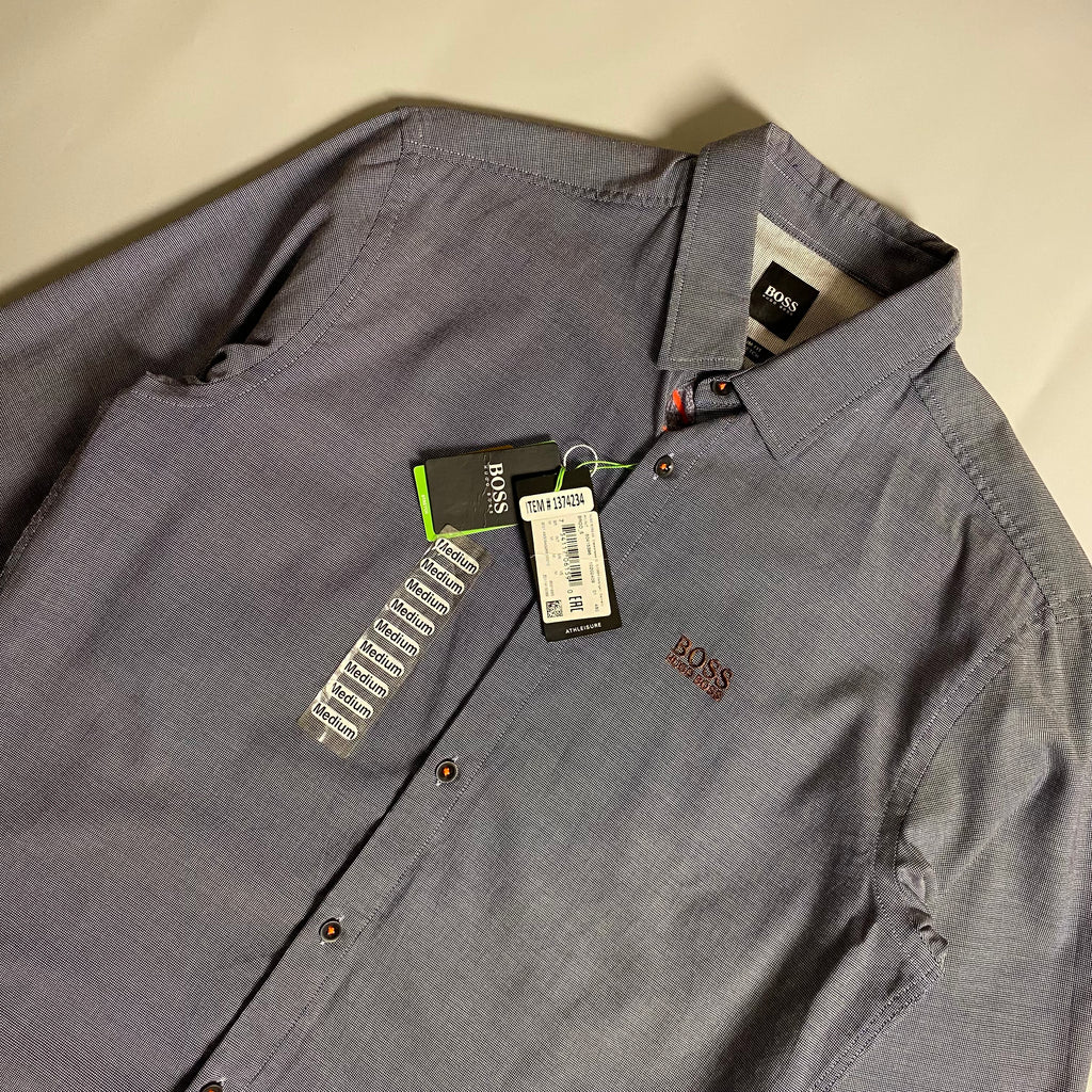 BOSS Hugoboss Menswear Biado Regular Fit Stretch Button Down Long Sleeve
