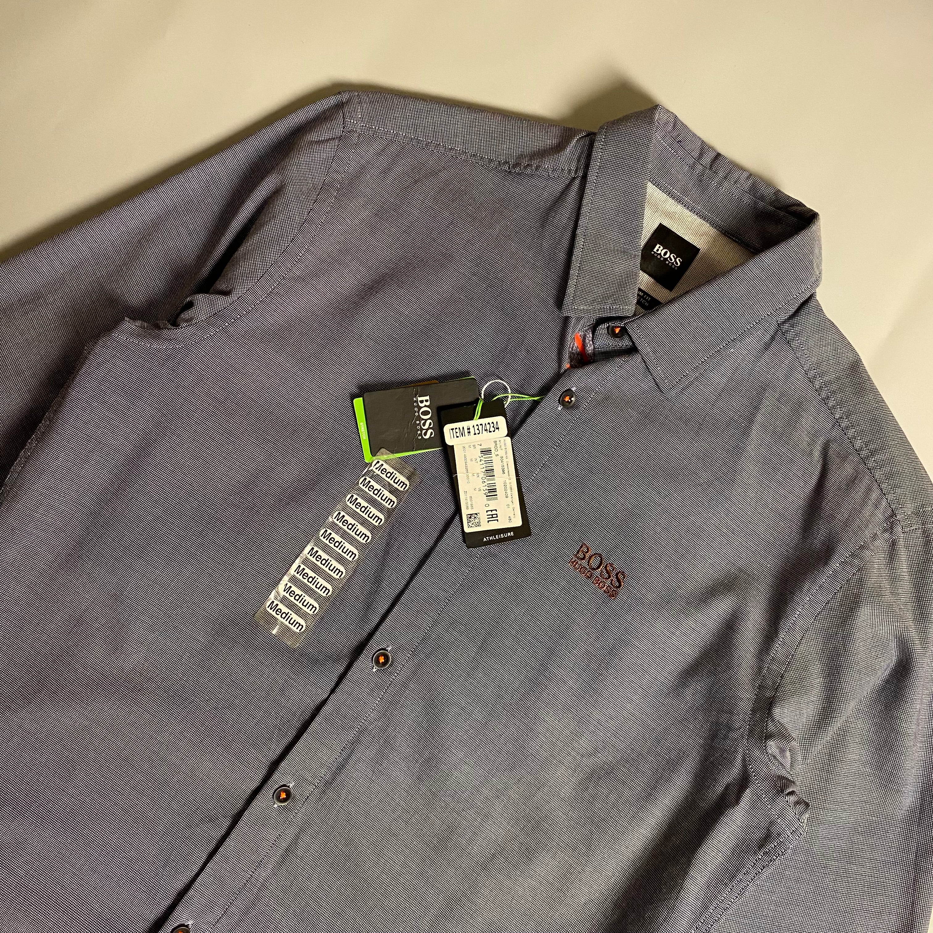 BOSS Hugoboss Menswear Biado Regular Fit Stretch Button Down Long Sleeve