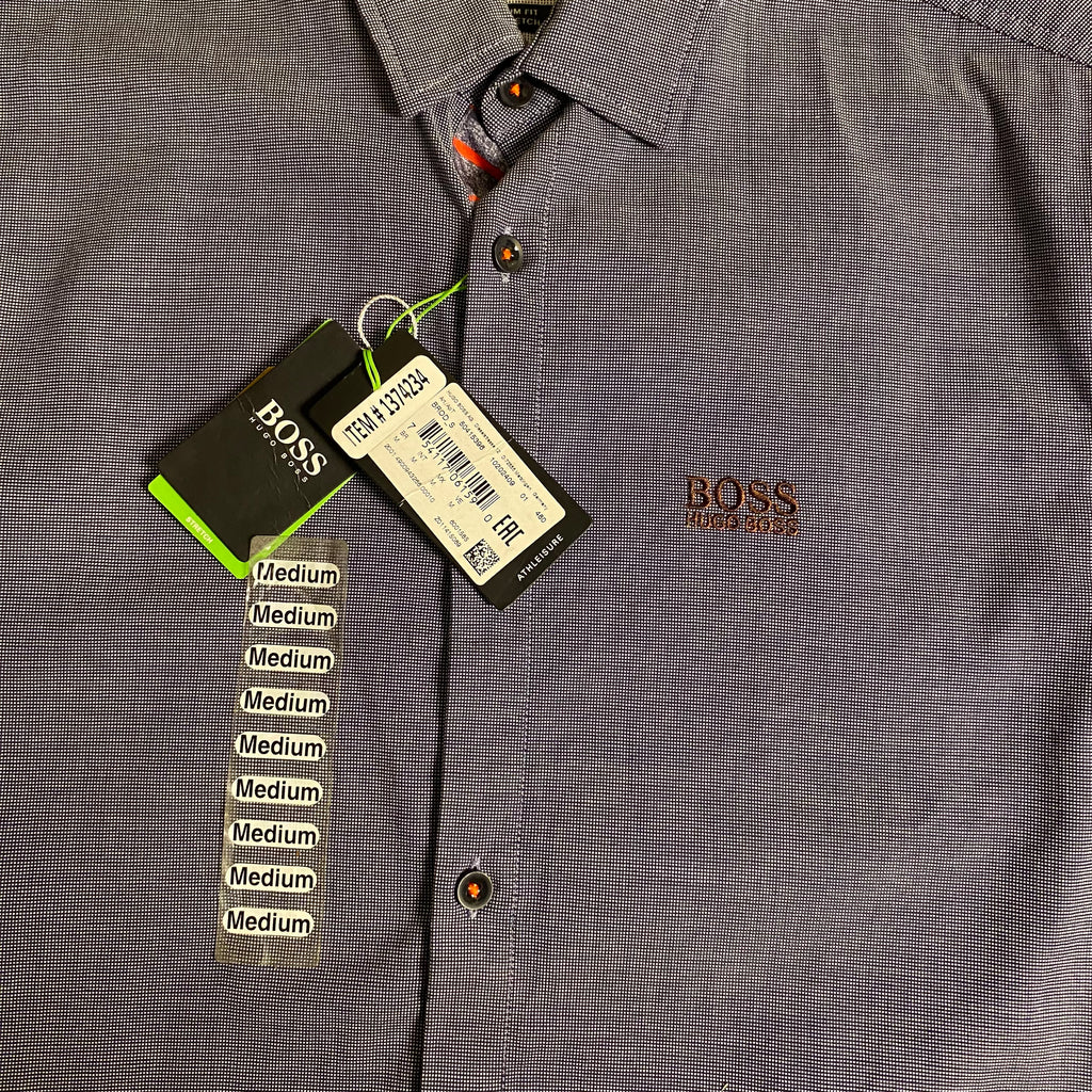 BOSS Hugoboss Menswear Biado Regular Fit Stretch Button Down Long Sleeve