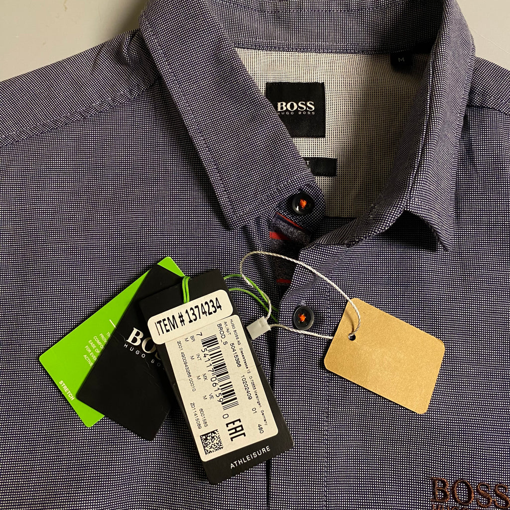 BOSS Hugoboss Menswear Biado Regular Fit Stretch Button Down Long Sleeve