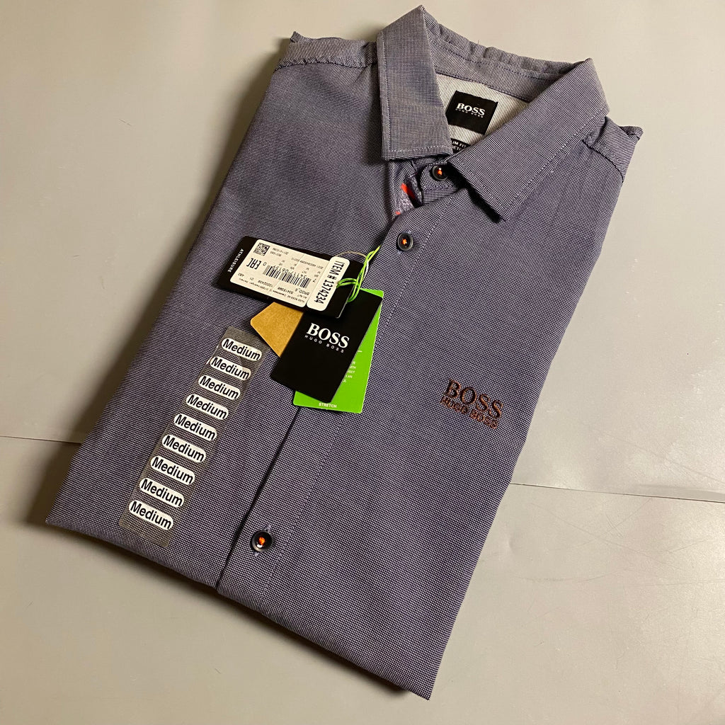 BOSS Hugoboss Menswear Biado Regular Fit Stretch Button Down Long Sleeve