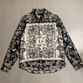 Versace Jeans Couture Black and White Paisley Bandana Cotton
