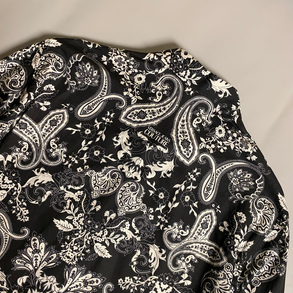 Versace Jeans Couture Black and White Paisley Bandana Cotton